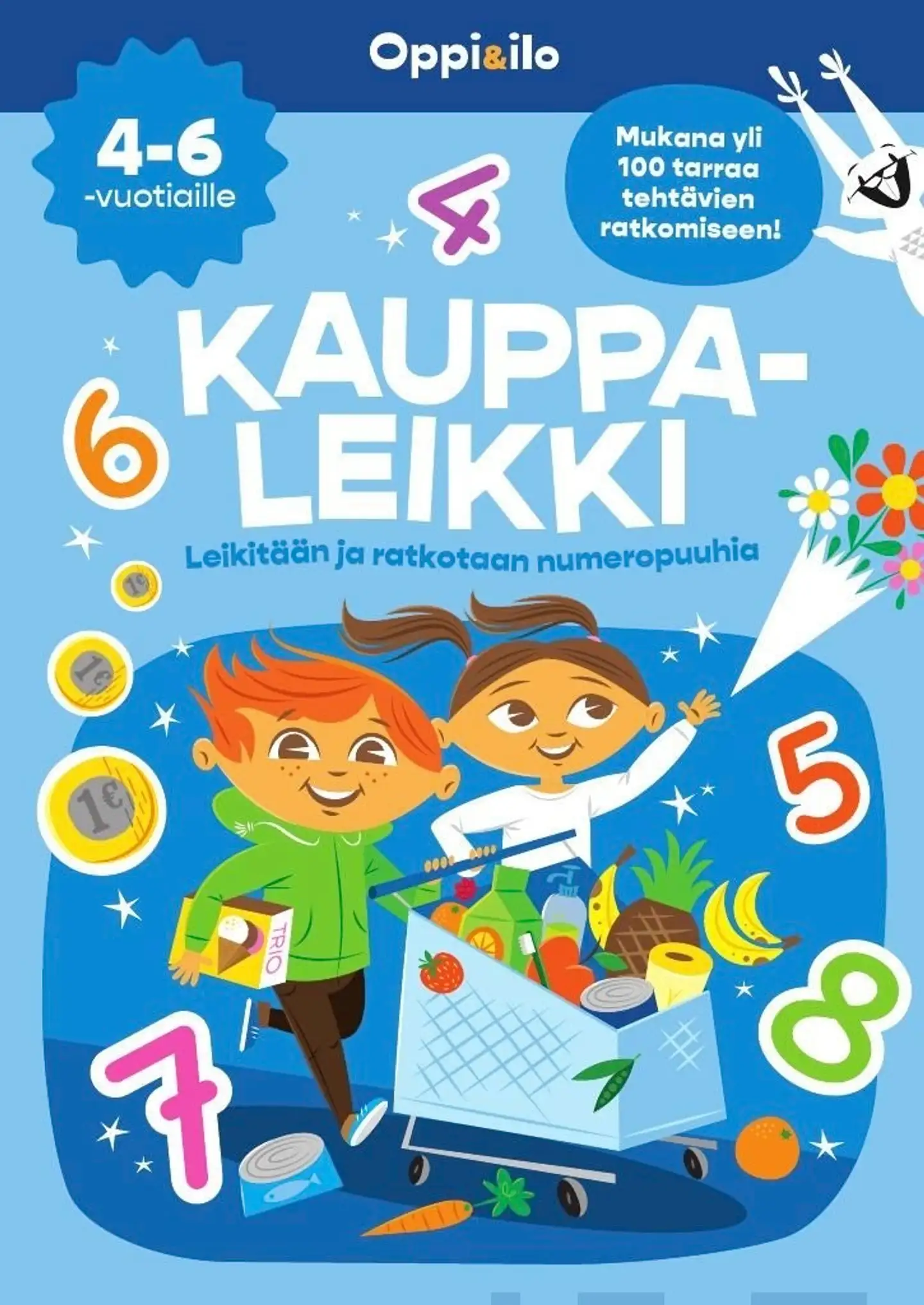 Kauppaleikki Puuha- ja tarrakirja 4-6 v