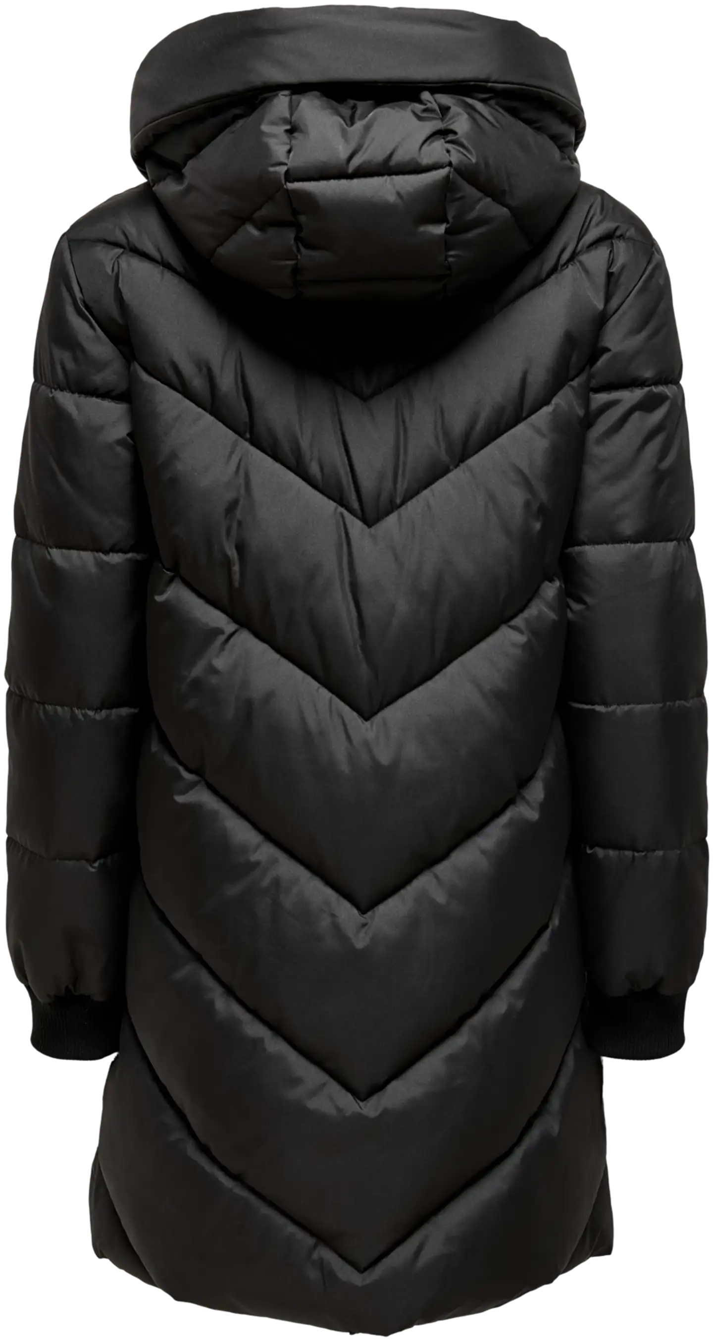 JDY naisten hupullinen toppatakki Jdyskylar - BLACK - 2