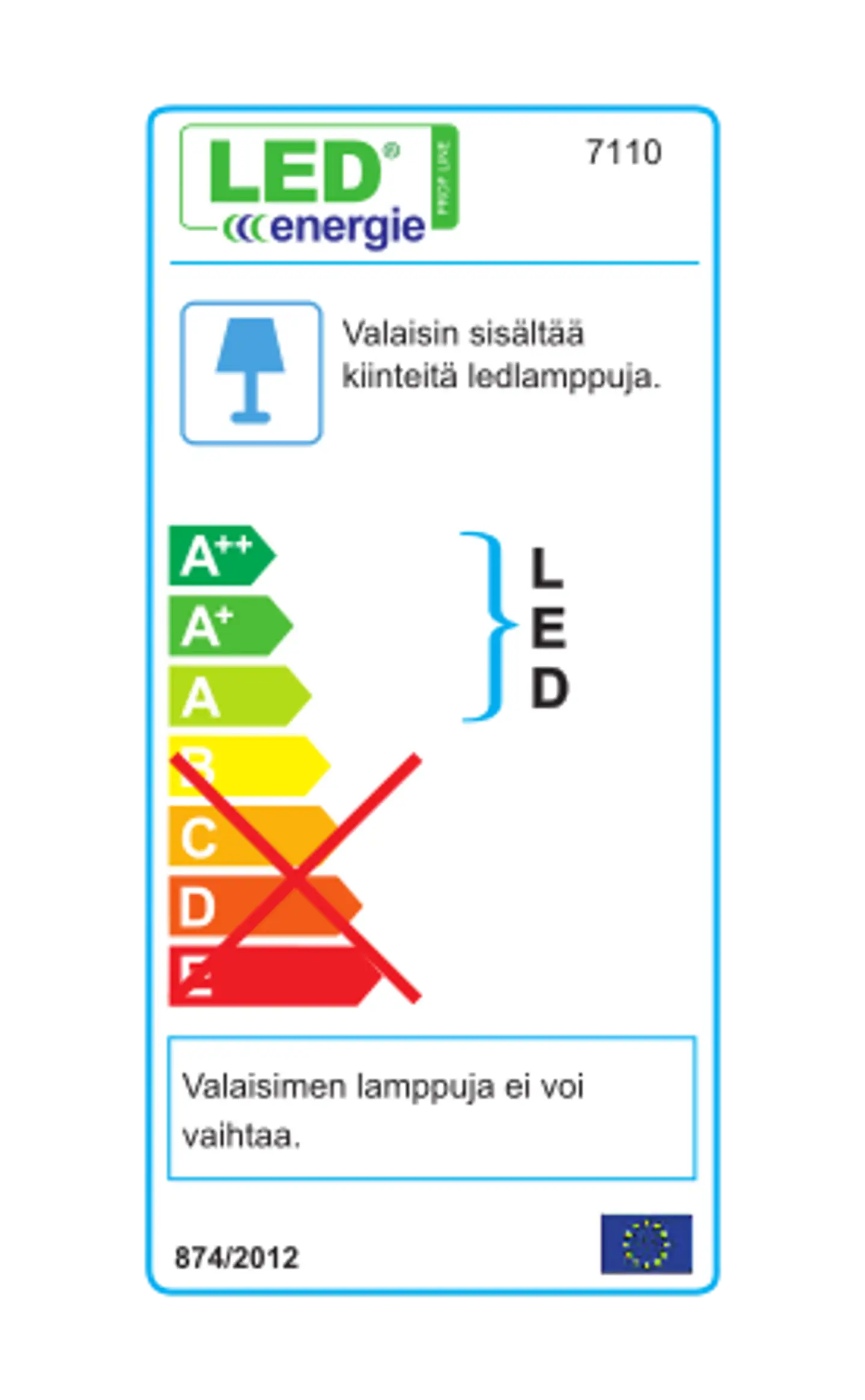 LED Energie saunavalosarja 9-osainen, musta (teflon) - 3