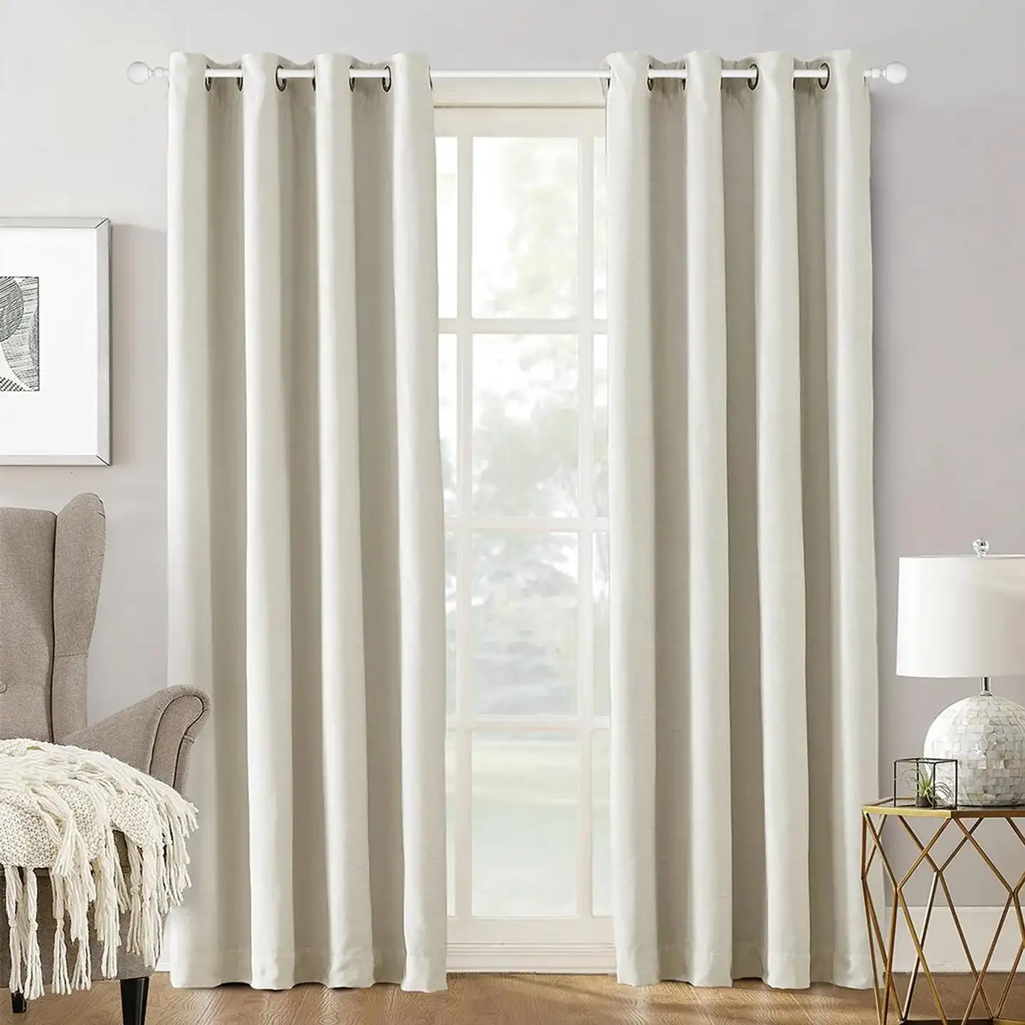 Ihanin verhotanko Mira mattavalkoinen 120-210cm 16/19mm - 3