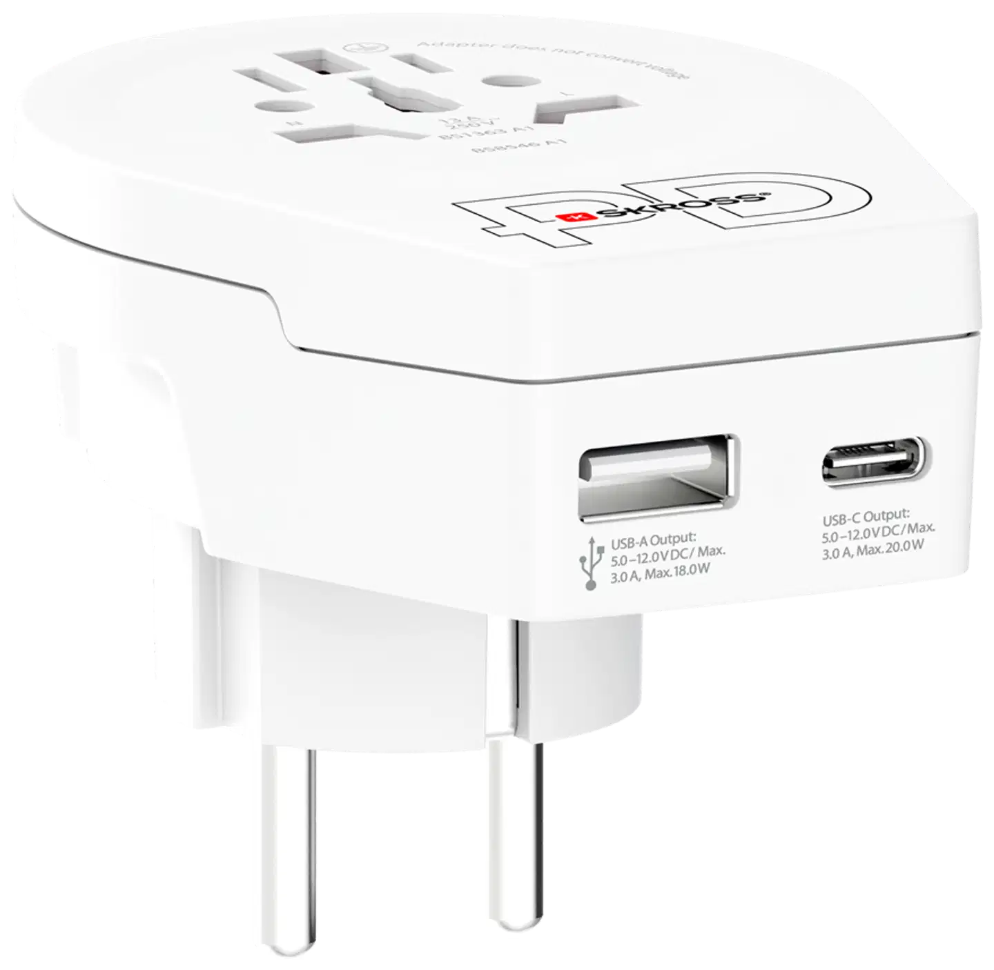 Skross Maailma - Eurooppa -USB -adapteri - 2