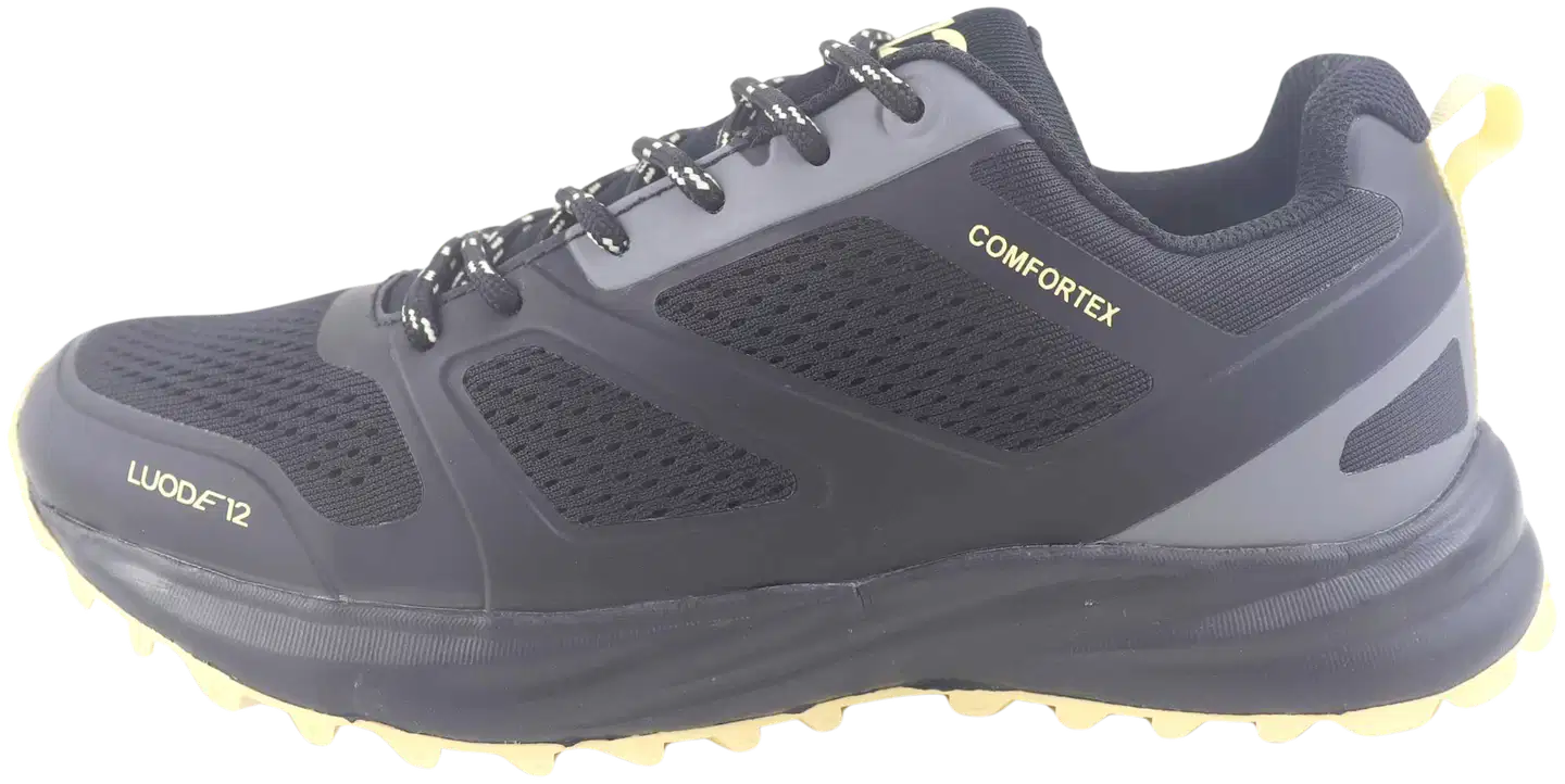 Luode12 naisten ulkoilukengät Houtskär - Black/yellow - 3