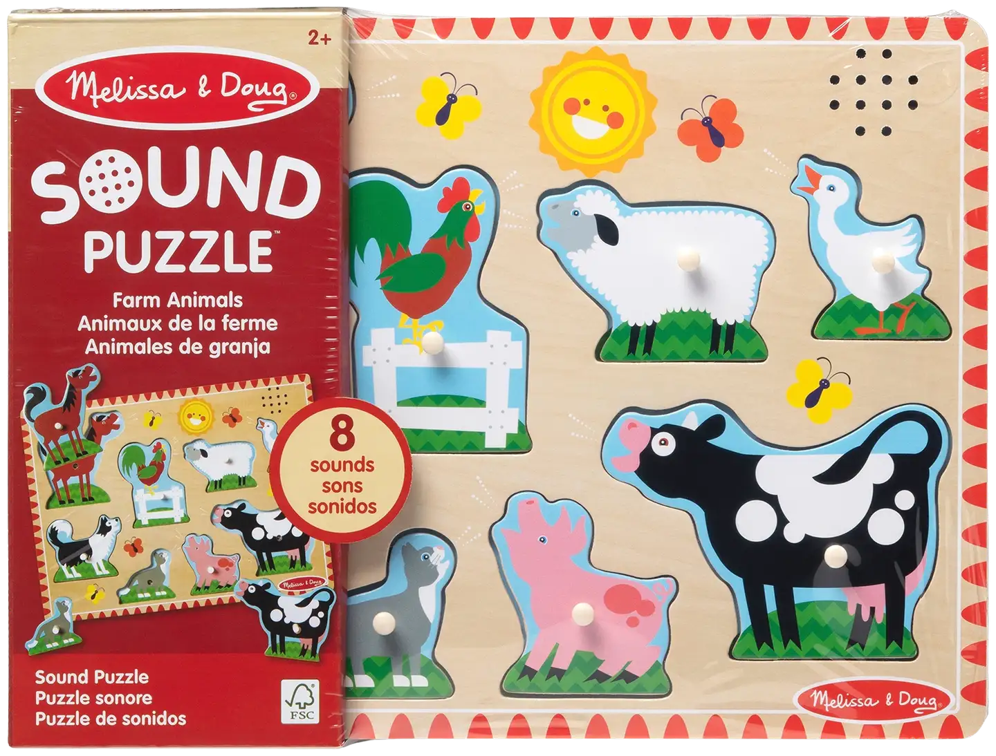 Melissa & doug Äänipalapeli Maatilan eläimet - 1