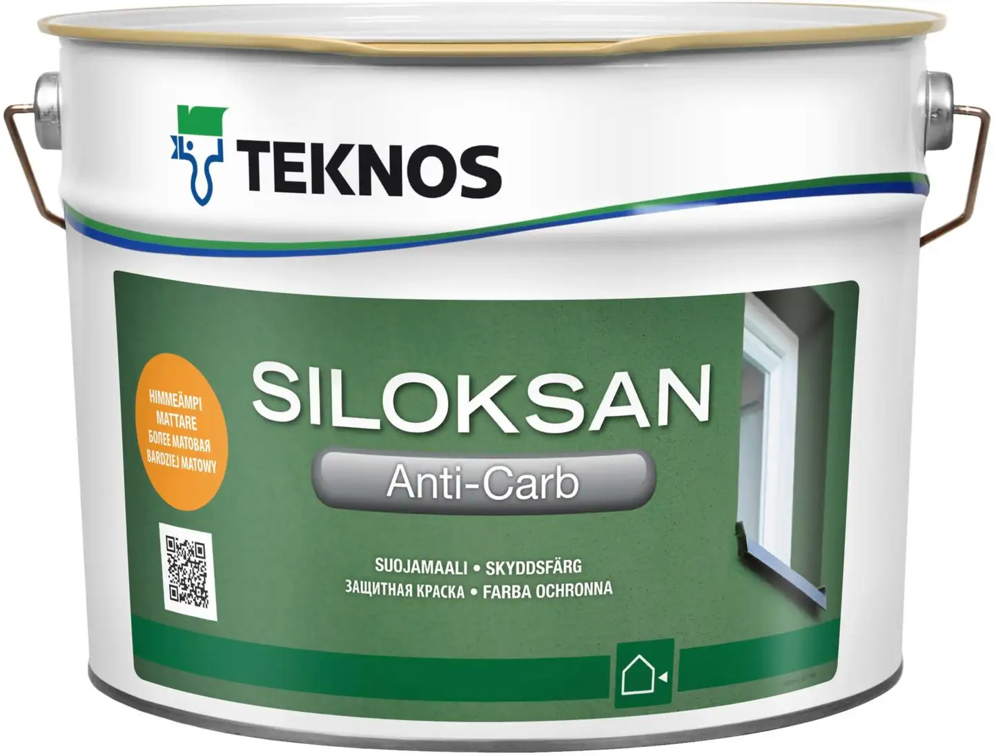 Teknos suojamaali betonille Siloksan Anti-Carb 9 l PM1 valkoinen sävytettävissä himmeä