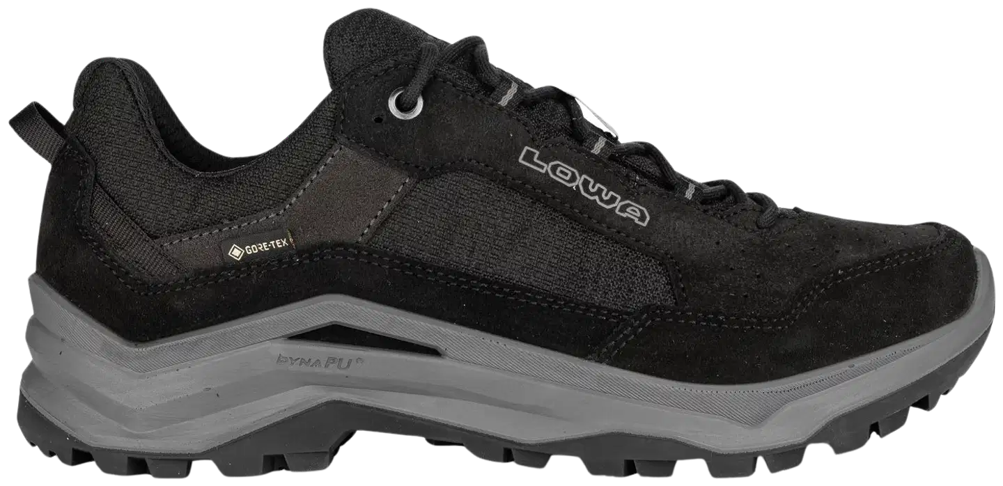Lowa miesten matalavartinen ulkoilu- ja vaelluskenkä Ventierra GTX Lo - Black/Grey