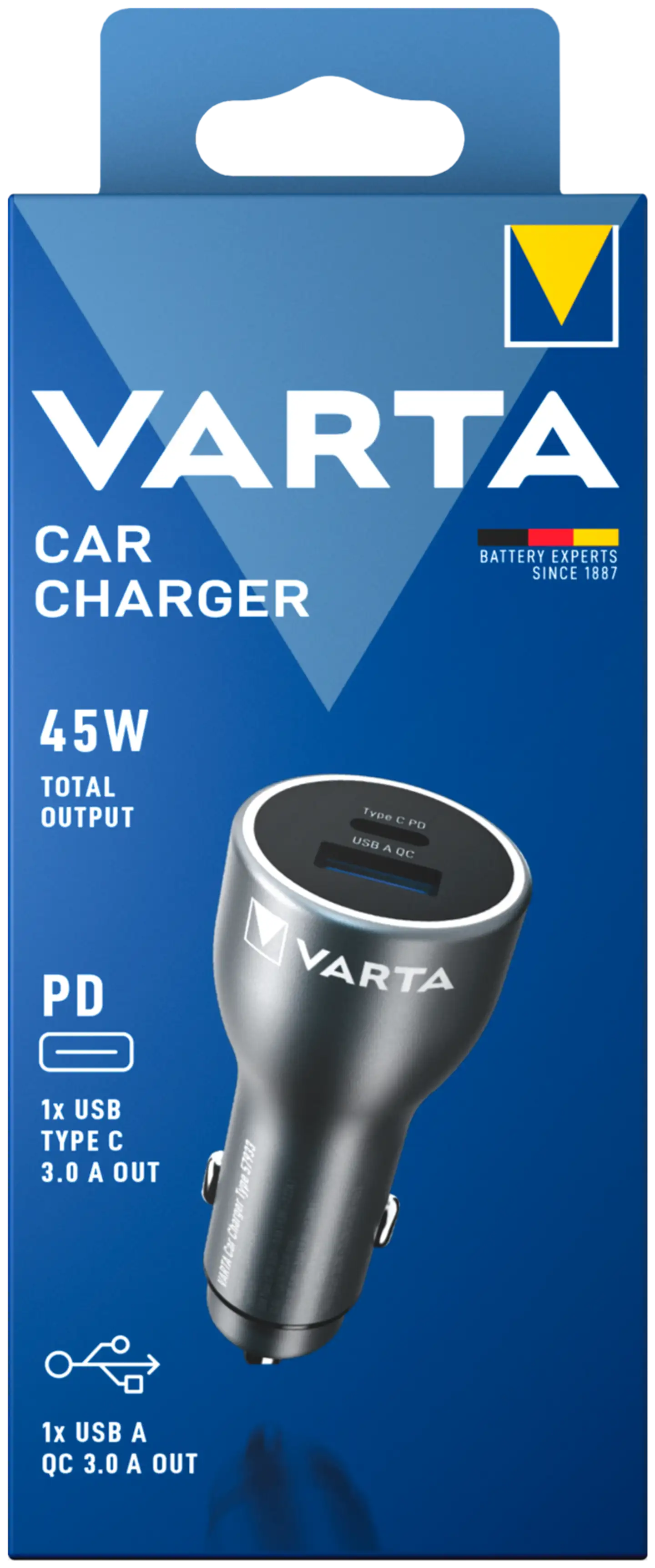 Varta autolaturi USB-A + USB-C 12-24W - 1