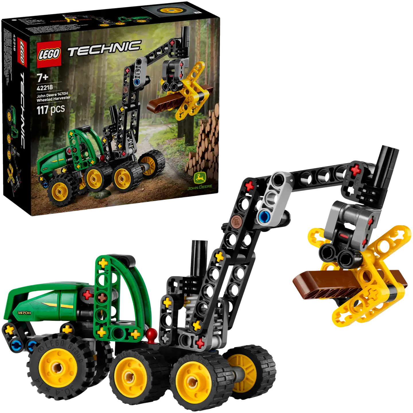 LEGO® Technic 42218 Pyörillä varustettu John Deere 1470H ‑harvesteri - 1