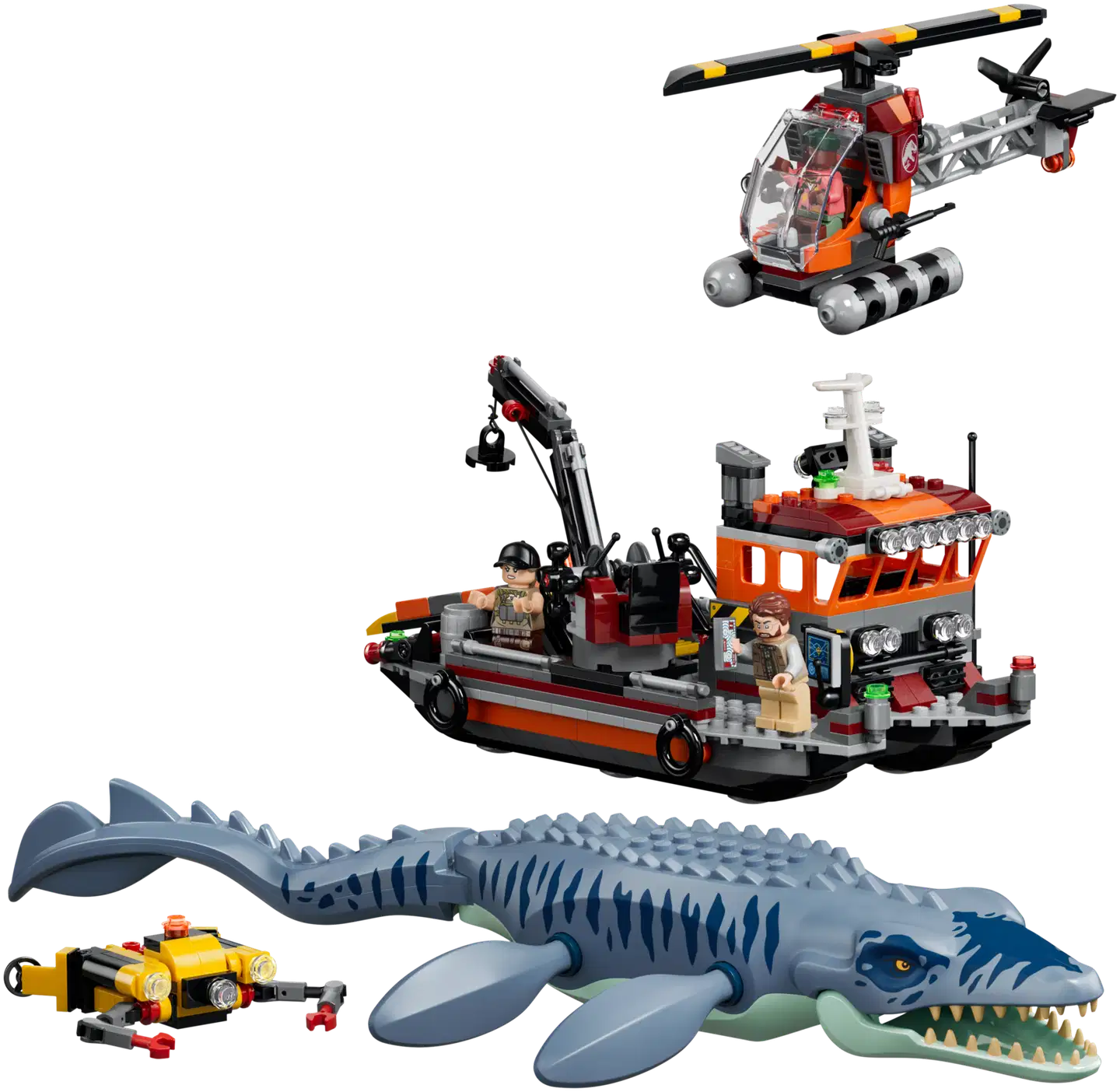 LEGO® Jurassic World 77983 Mosasaurus-dinosaurus hyökkää veneen kimppuun - 3