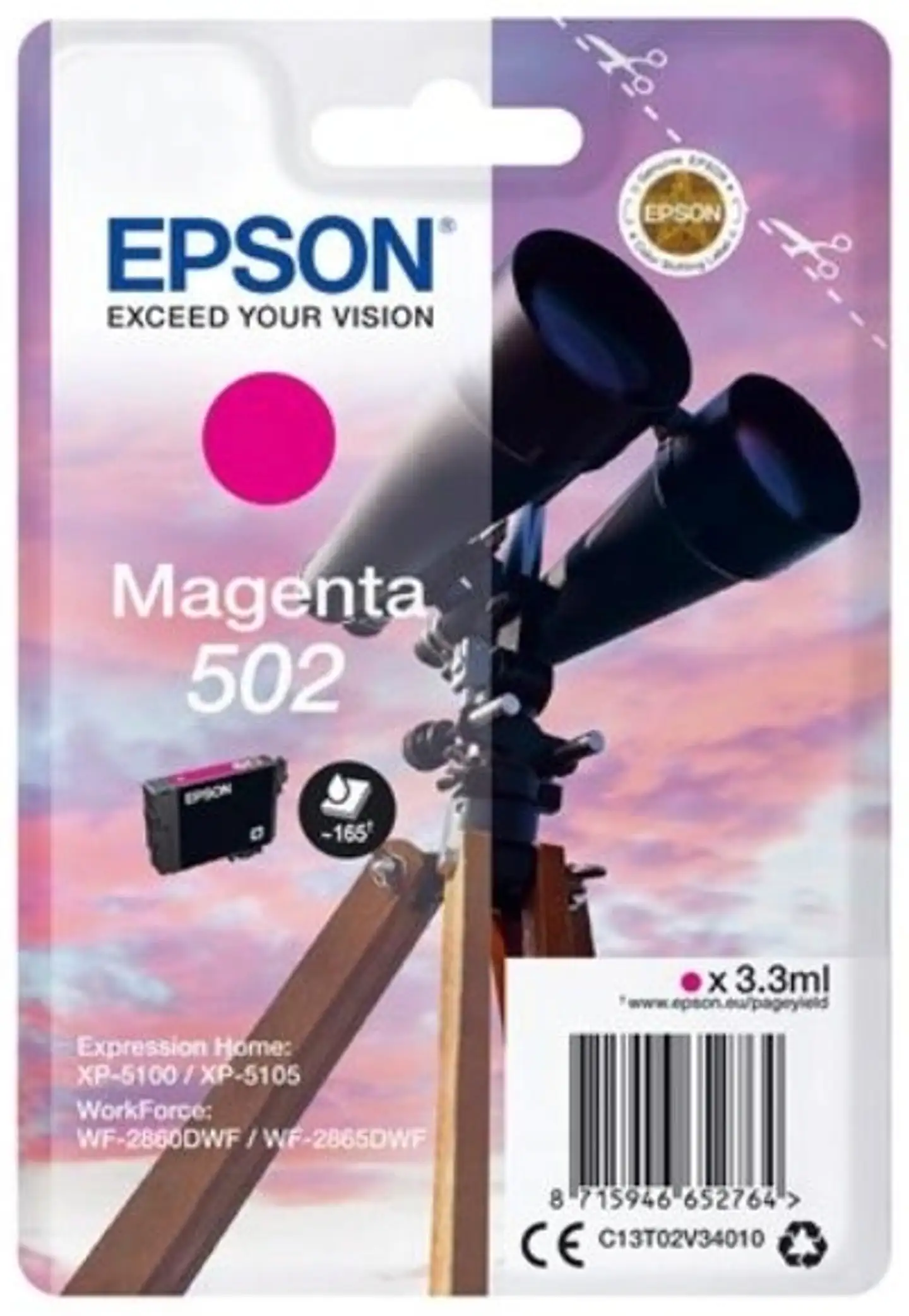 Epson 502 mustepatruuna mangenta