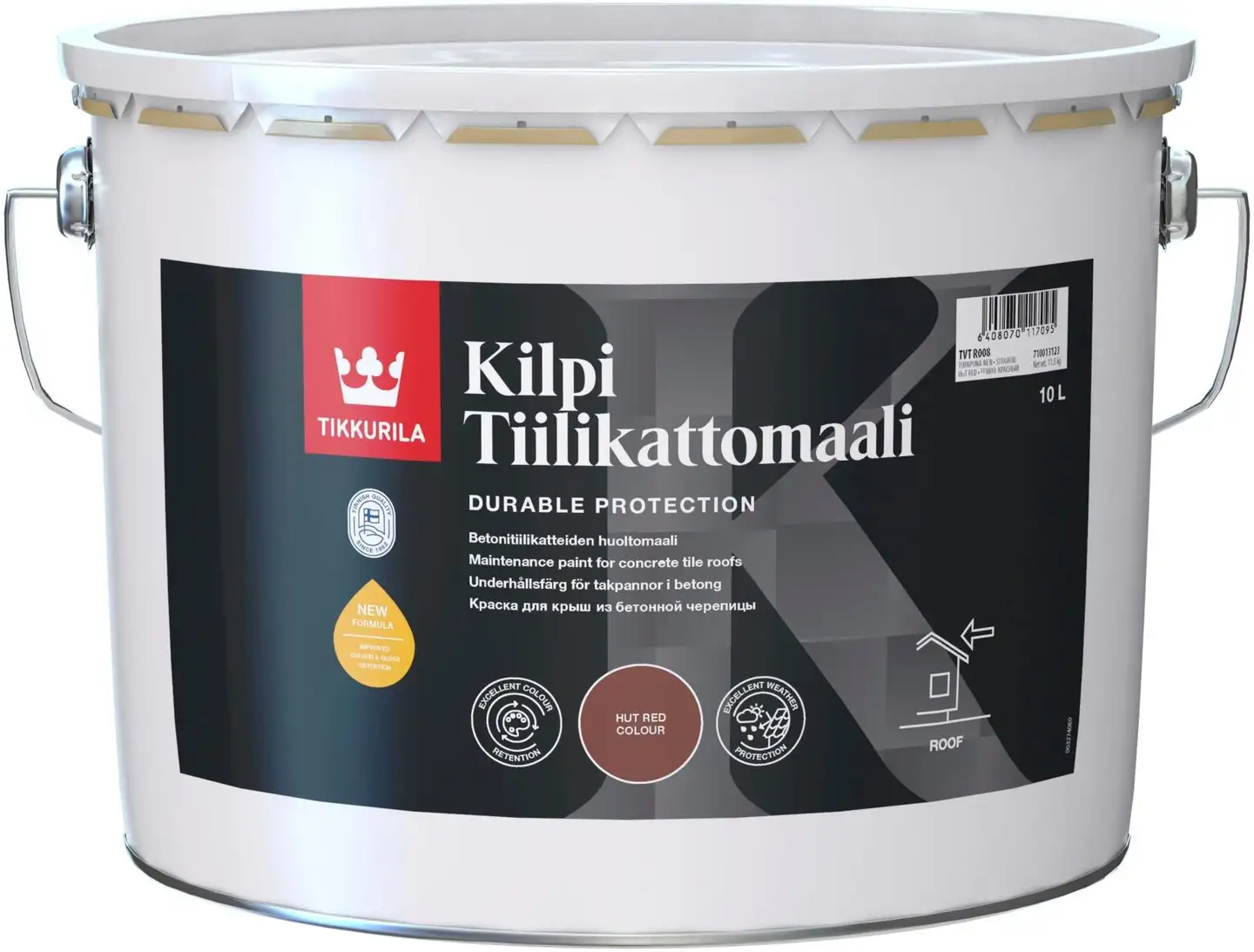 Tikkurila tiilikattomaali Kilpi 10 l tupapunainen puolihimmeä