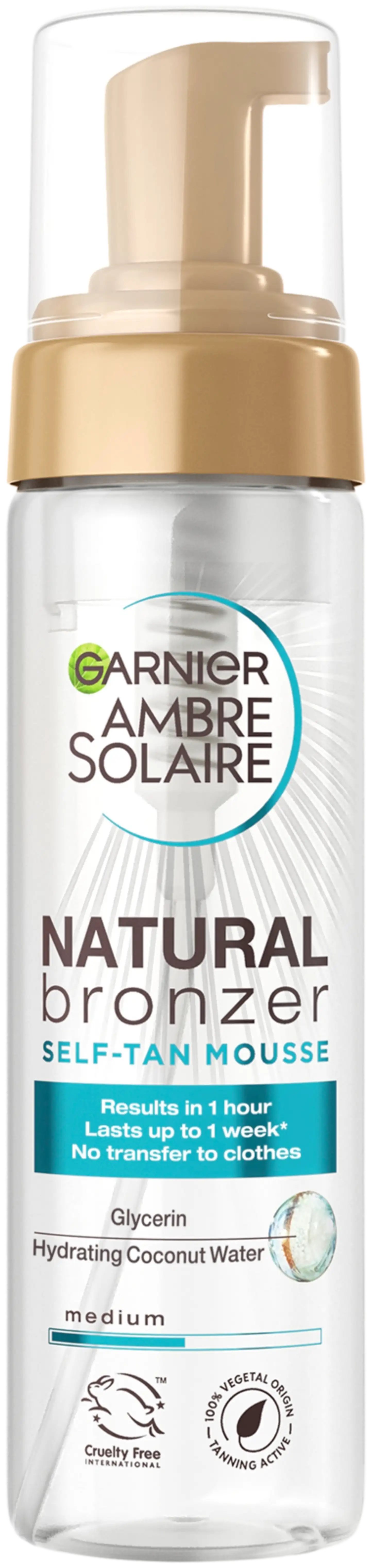 Garnier Ambre Solaire Natural Bronzer itseruskettava normaalille iholle 200 ml - 1