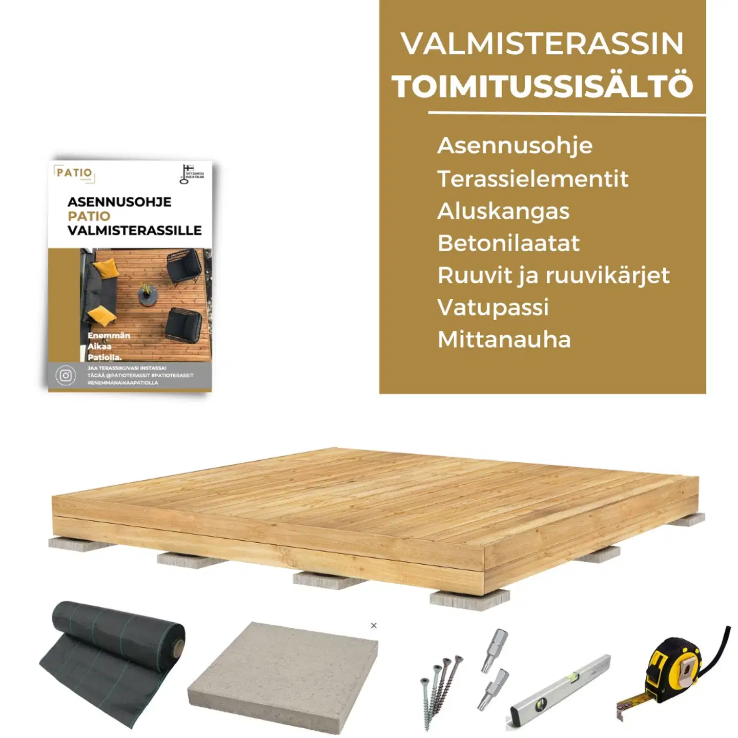 PatioN°rd Havu valmisterassi 4x6 kestopuu - 5