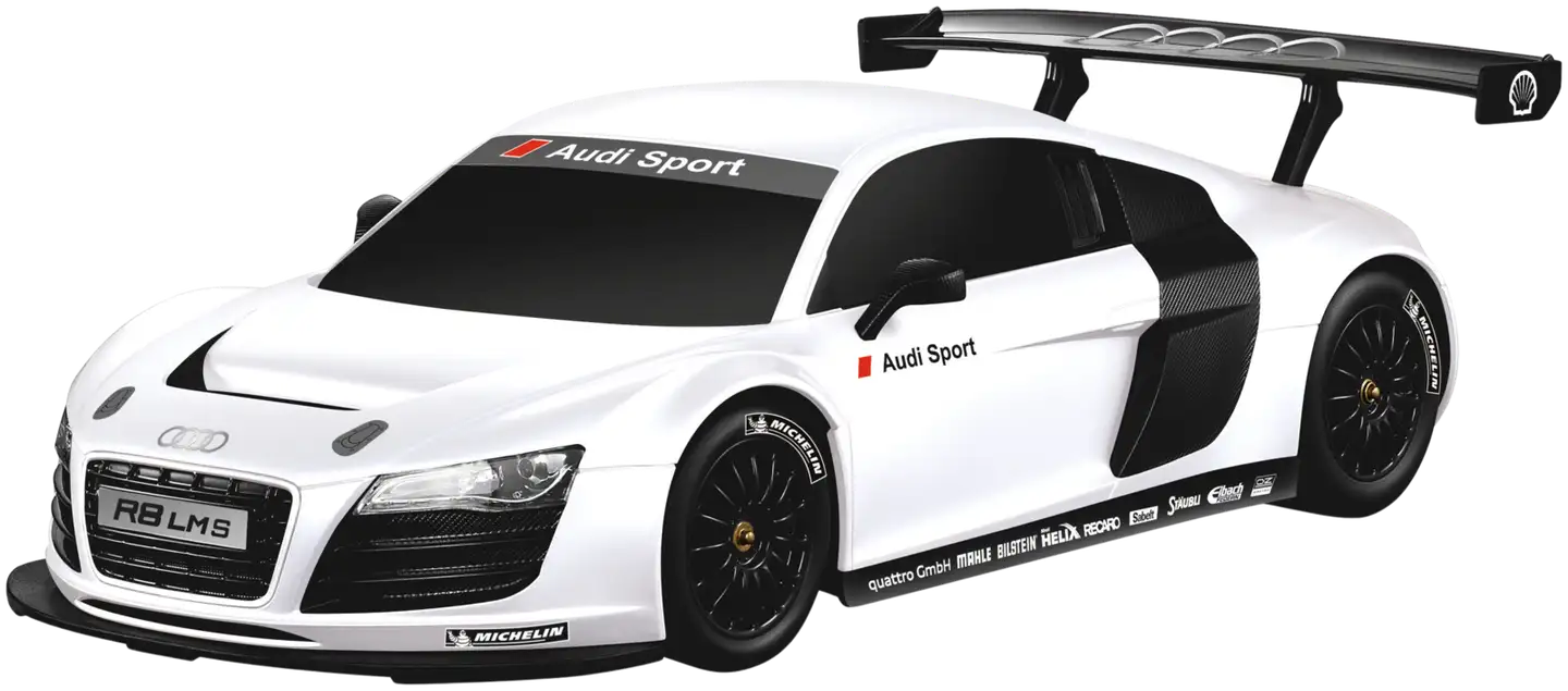 Rastar RC-auto 1:18 Audi R8 valkoinen - 1