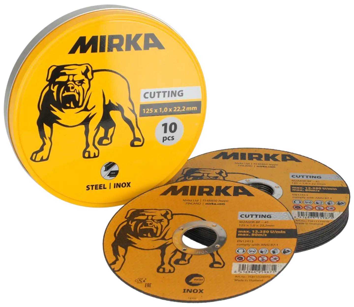 Mirka katkaisulaikka 125x1,0mm 10/p INOX - 1