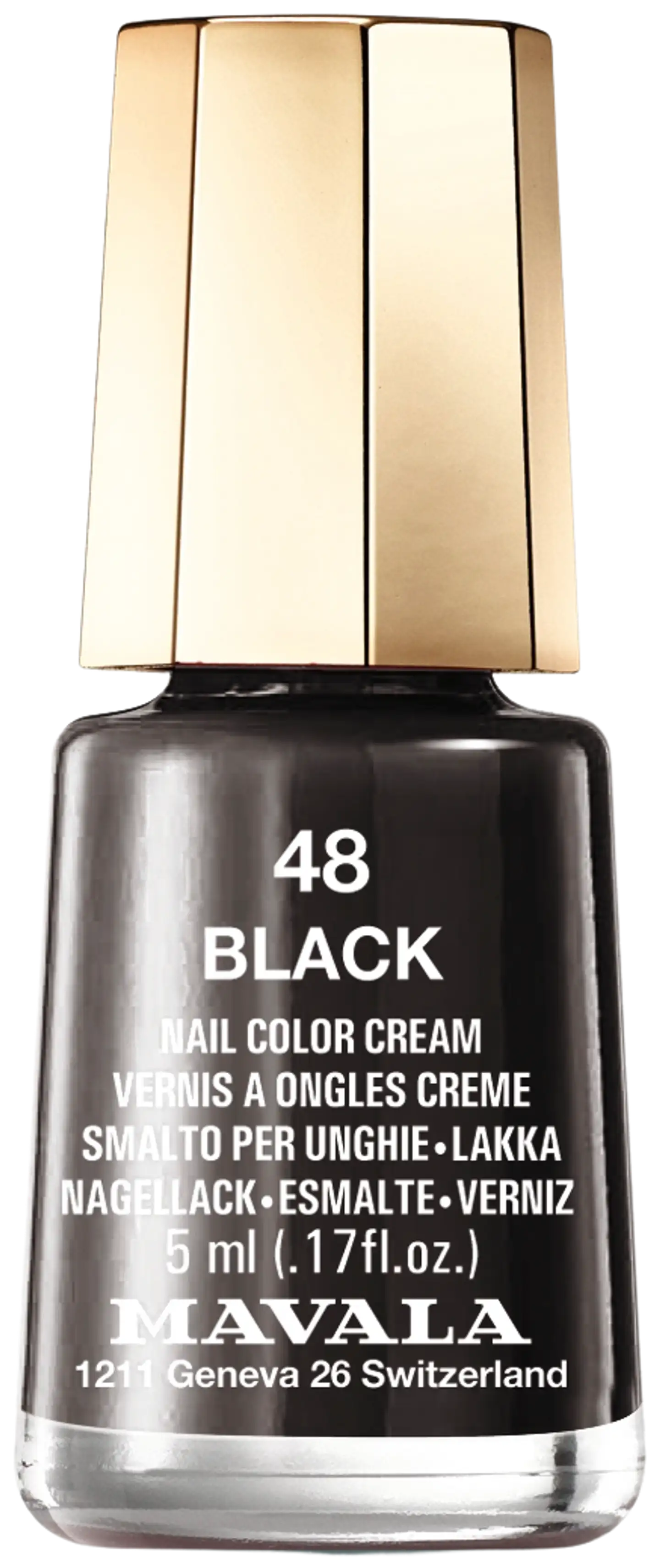 Mavala 5ml Nail Polish 48 Black kynsilakka