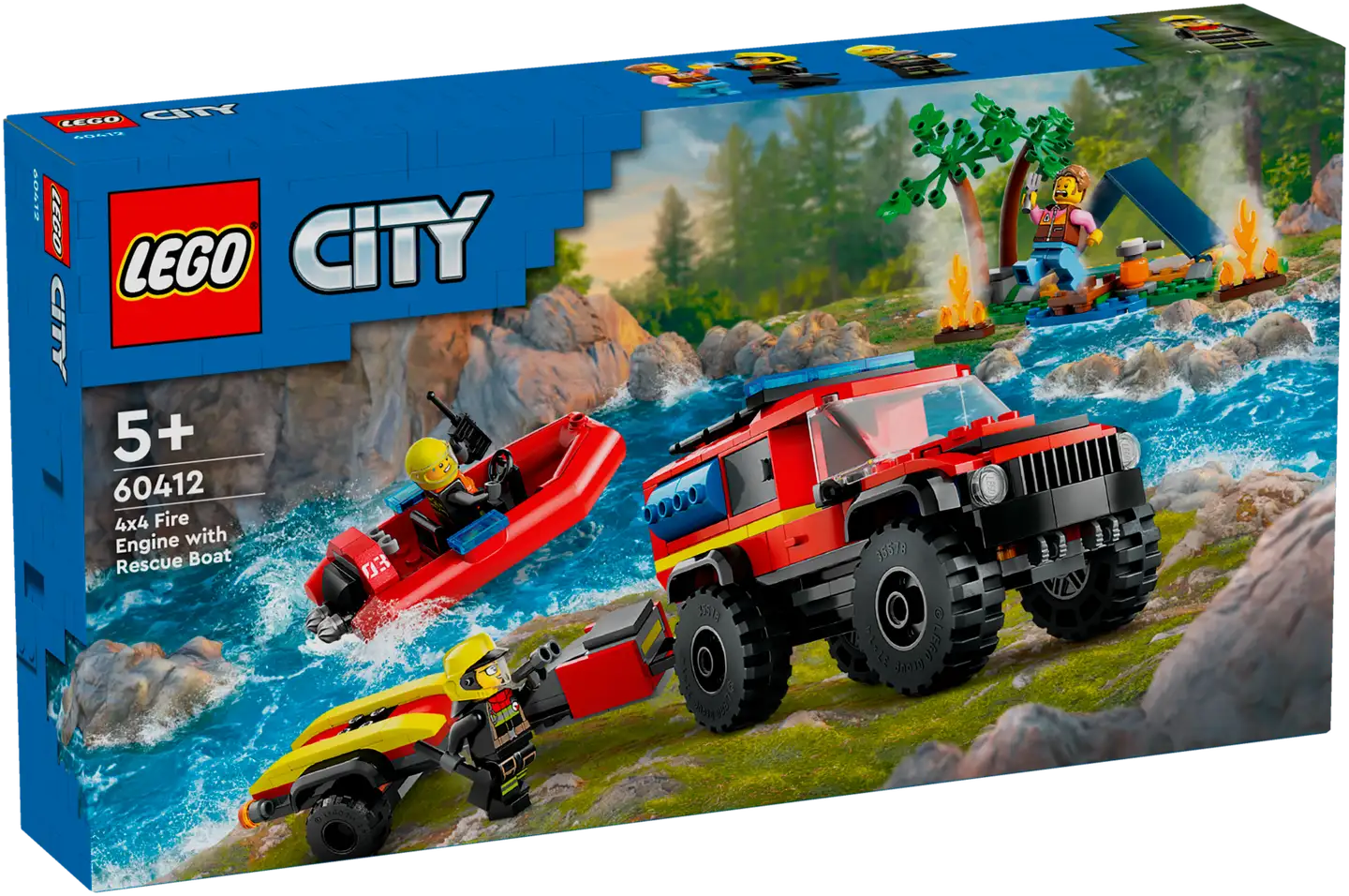 LEGO City Fire 60412 Nelivetopaloauto ja pelastusvene - 1