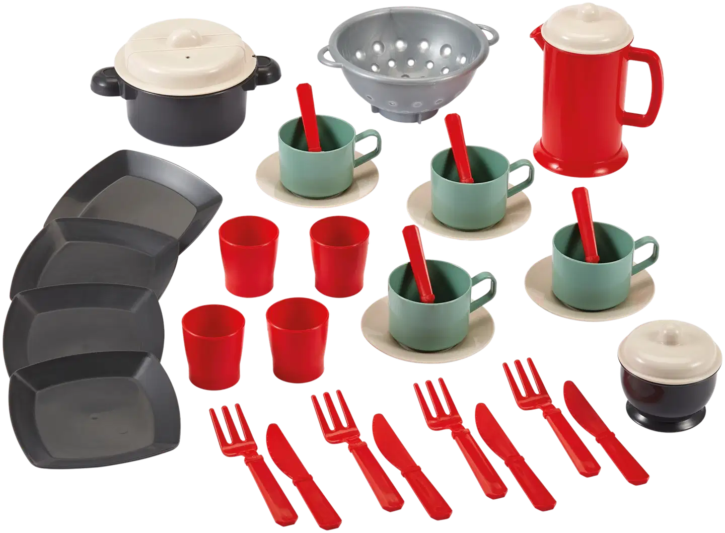 Ecoiffier - 100 % Chef - Pikniktarvikkeet kantokassissa - 2