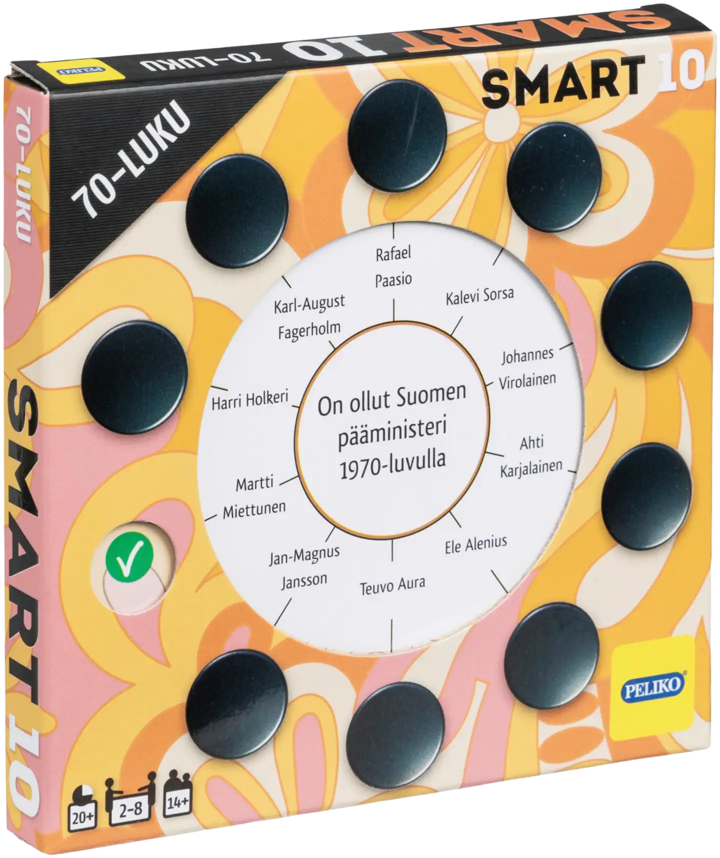 Peliko Smart10 tietopeli kysymykset 70-luku - 1