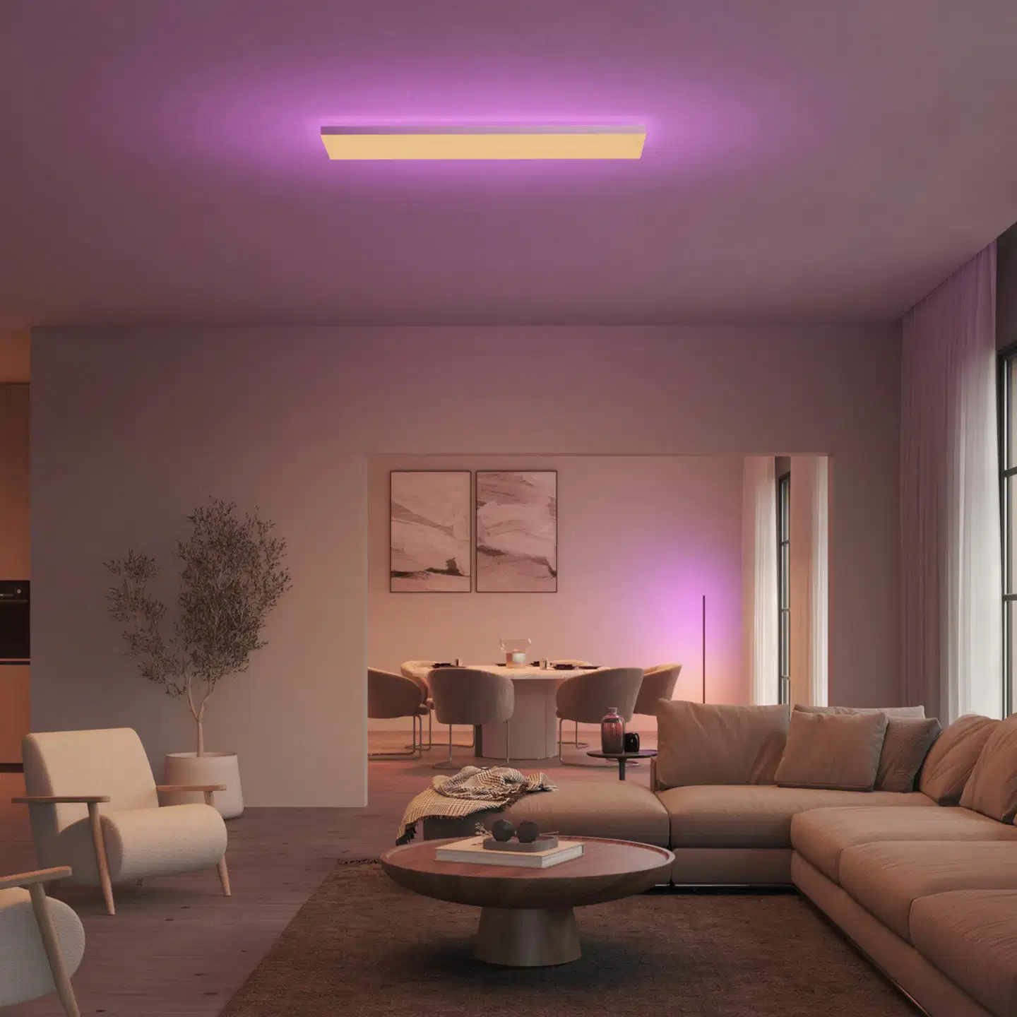 Philips Hue Datura -kattopaneeli 67W 2000-6500K 4250LM keskikoko - 9