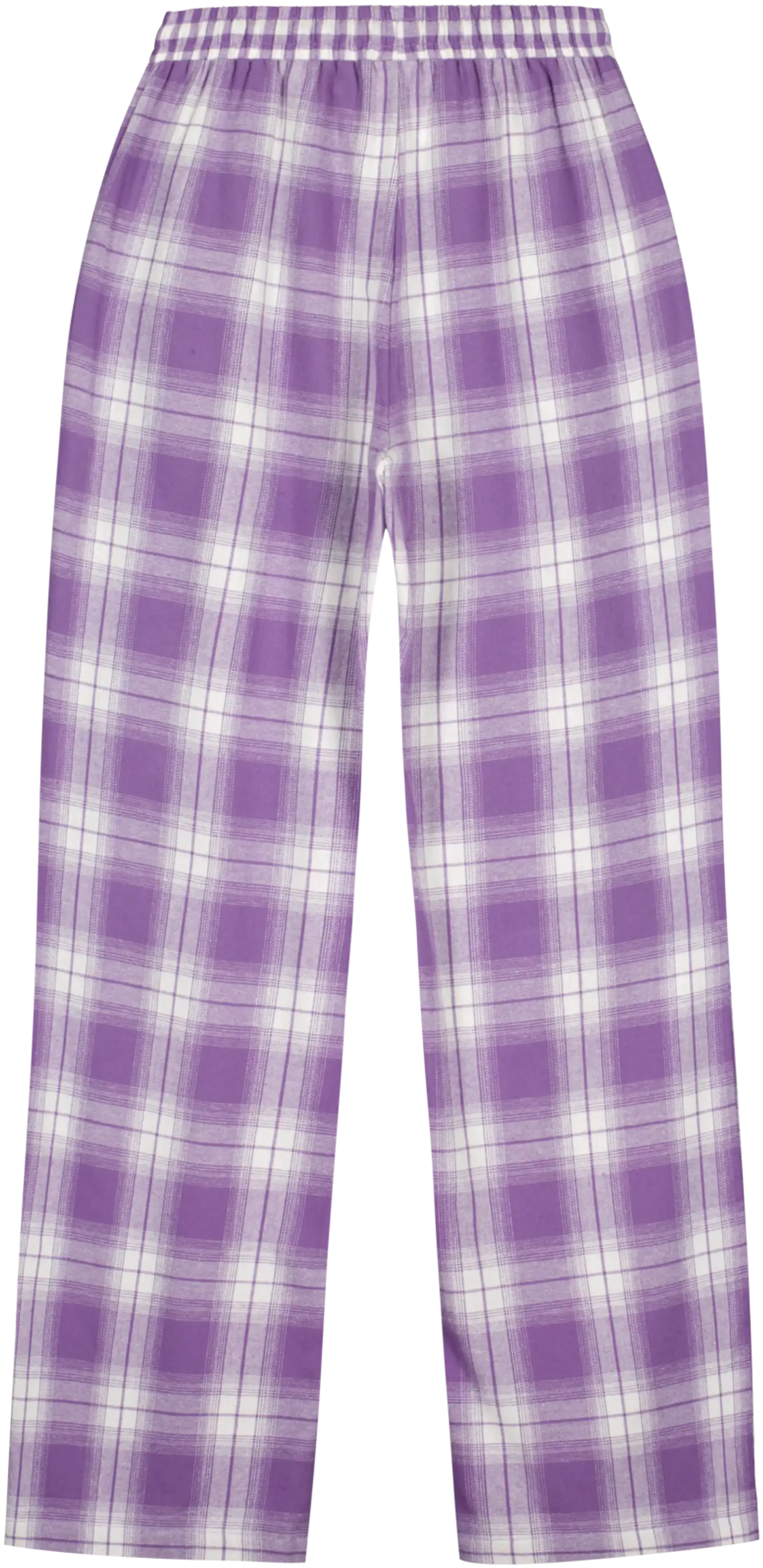 WKLY. naisten flanellihousut 212W382531 - Grape compote/white check - 2