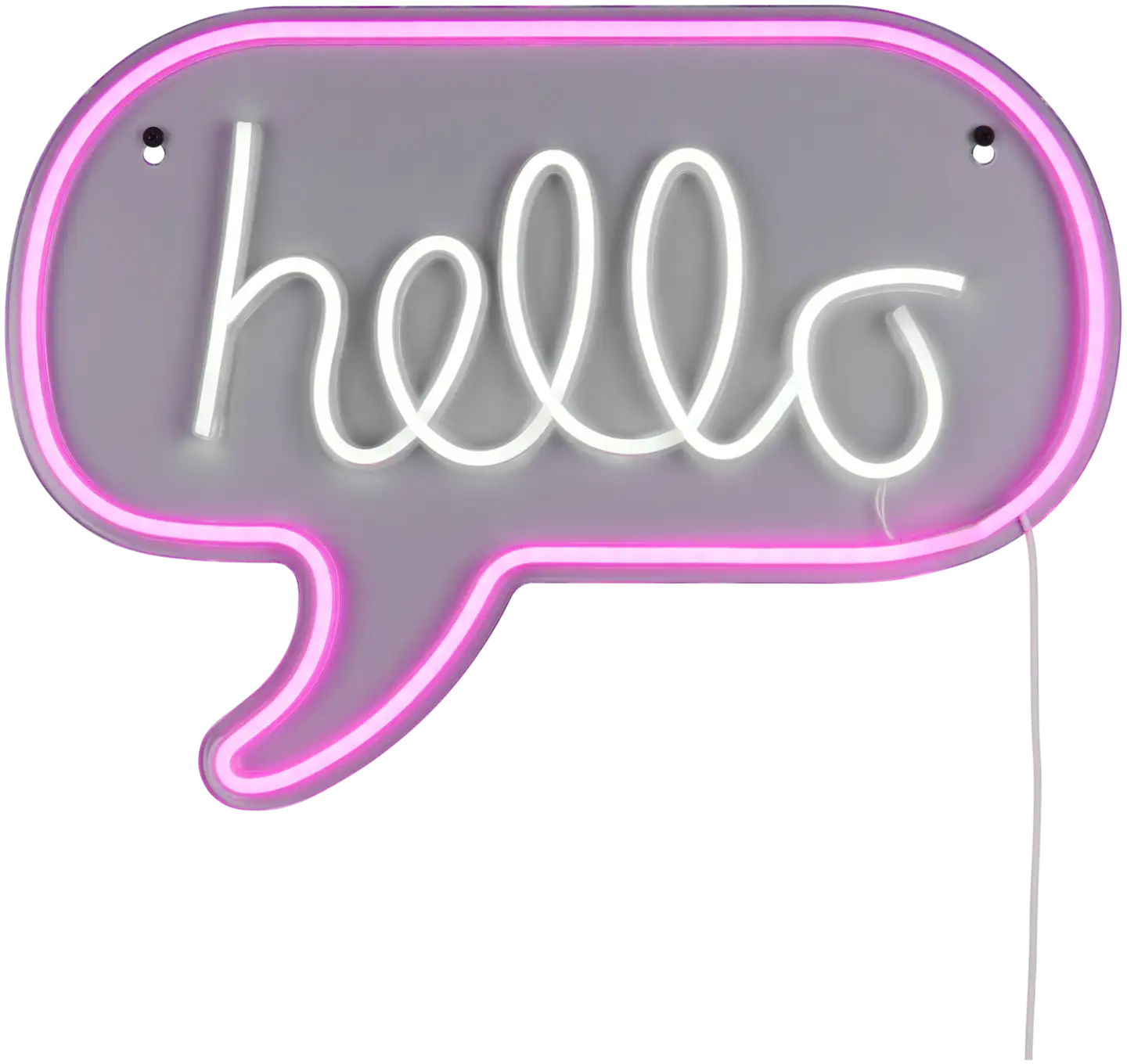 Trio seinävalaisin Hello led neonkyltti usb-käyttöinen - 1