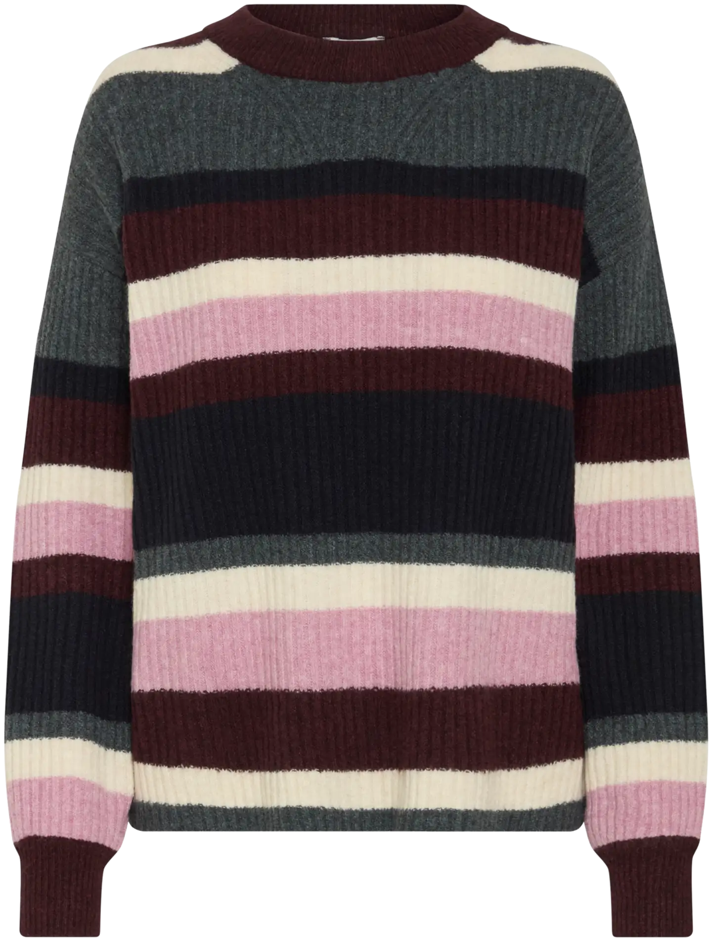 B.young naisten neulepusero Byonema - PORT ROYALE MELANGE STRIPE - 1