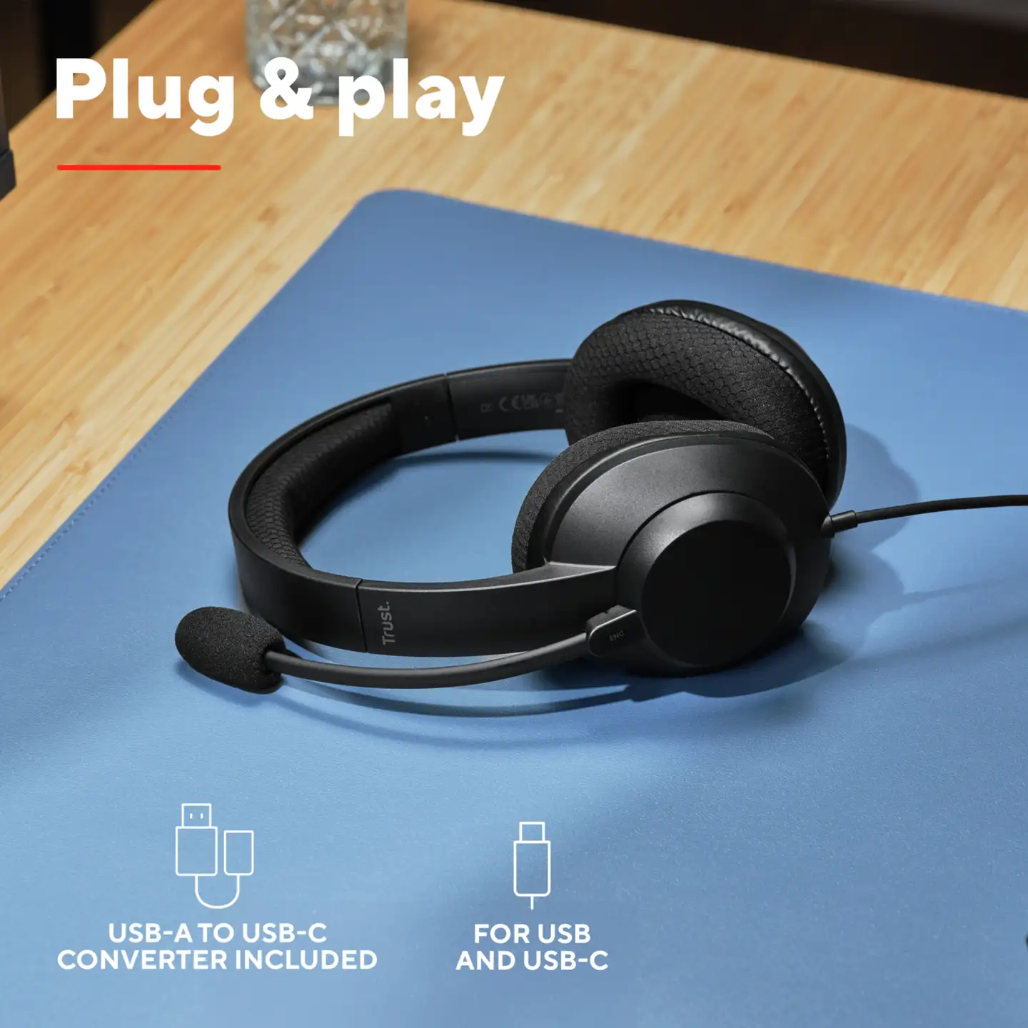 Trust Ayda max USB-C kuulokkeet ENC - 8