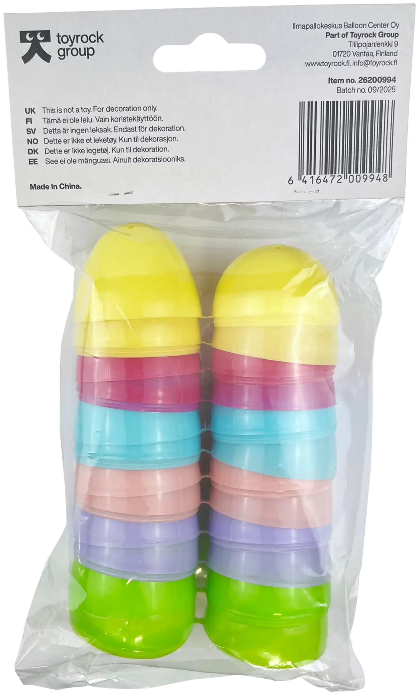 Toyrock Täytettävät pääsiäismunakoristeet 12 kpl/pkt - 5