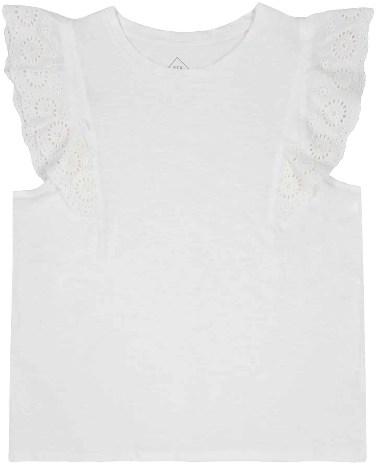 TEX naisten trkoopusero frillahihoilla I978893 - Off white - 1