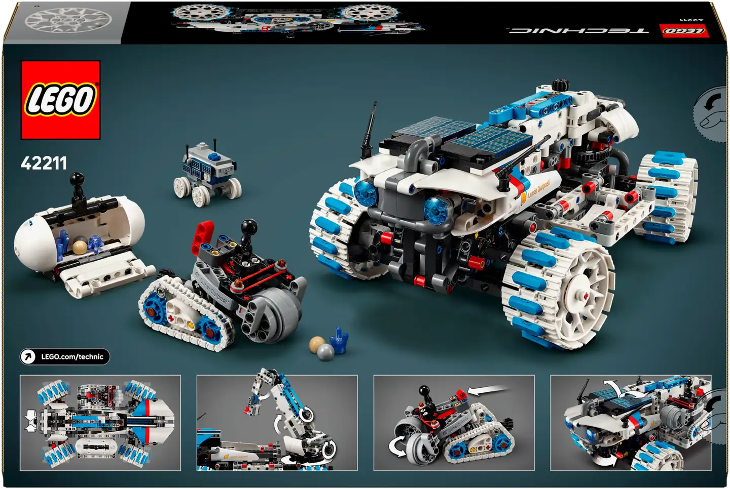 LEGO Technic 42211 Lunar Outpost™ avaruusmönkijä - 3
