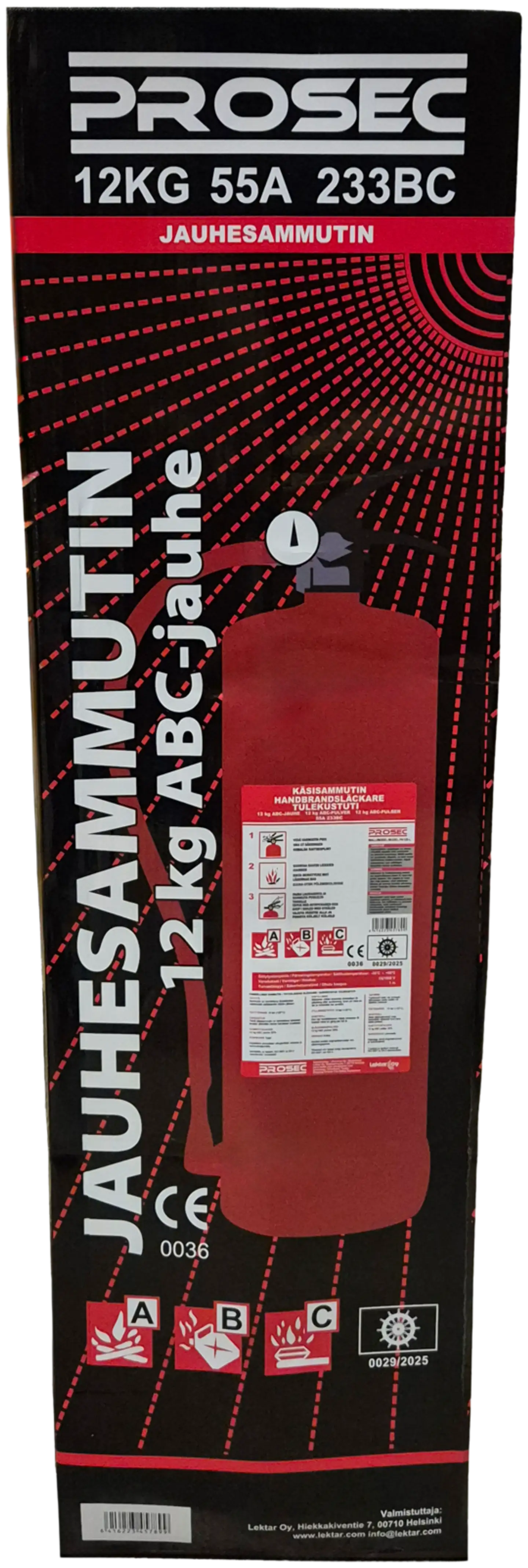 PROSEC jauhesammutin 12 KG  55A 233BC - 2