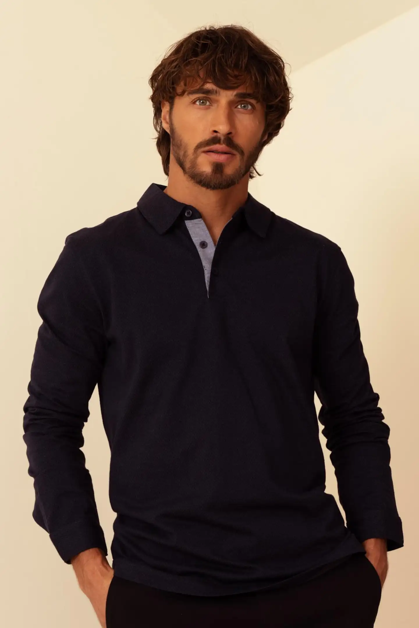 London Fog miesten jersey-pikeepaita 195LF30255 - Dark blue - 4