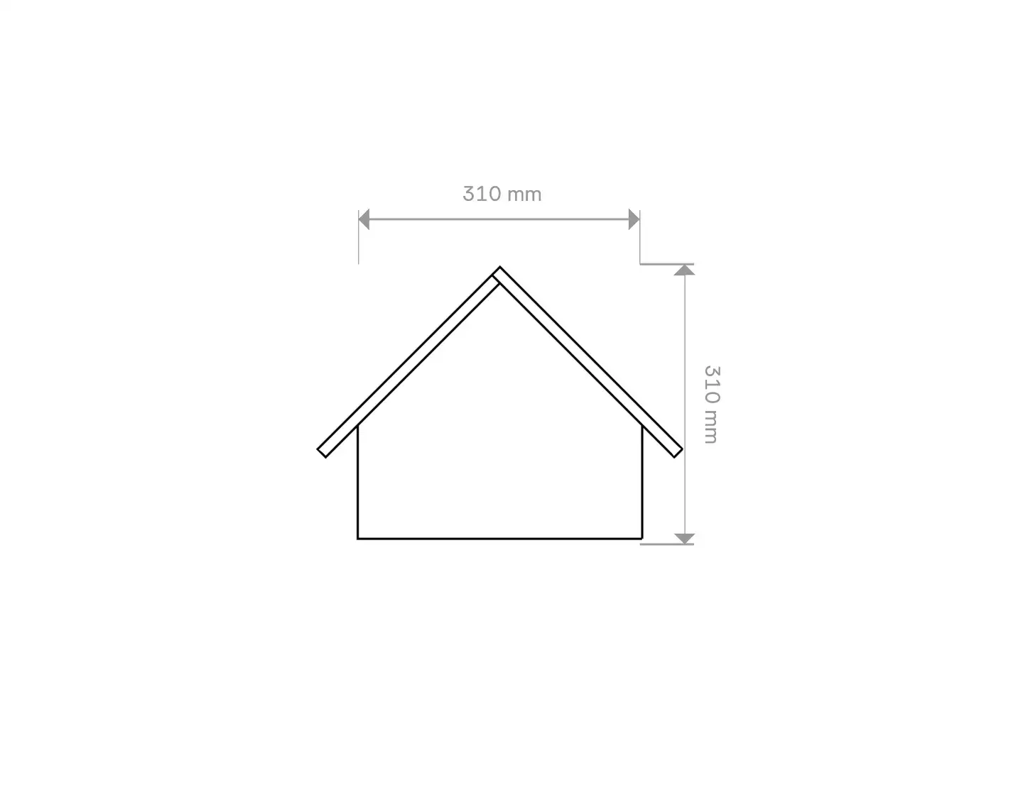 Lintulauta iso 40x31x31cm - 2