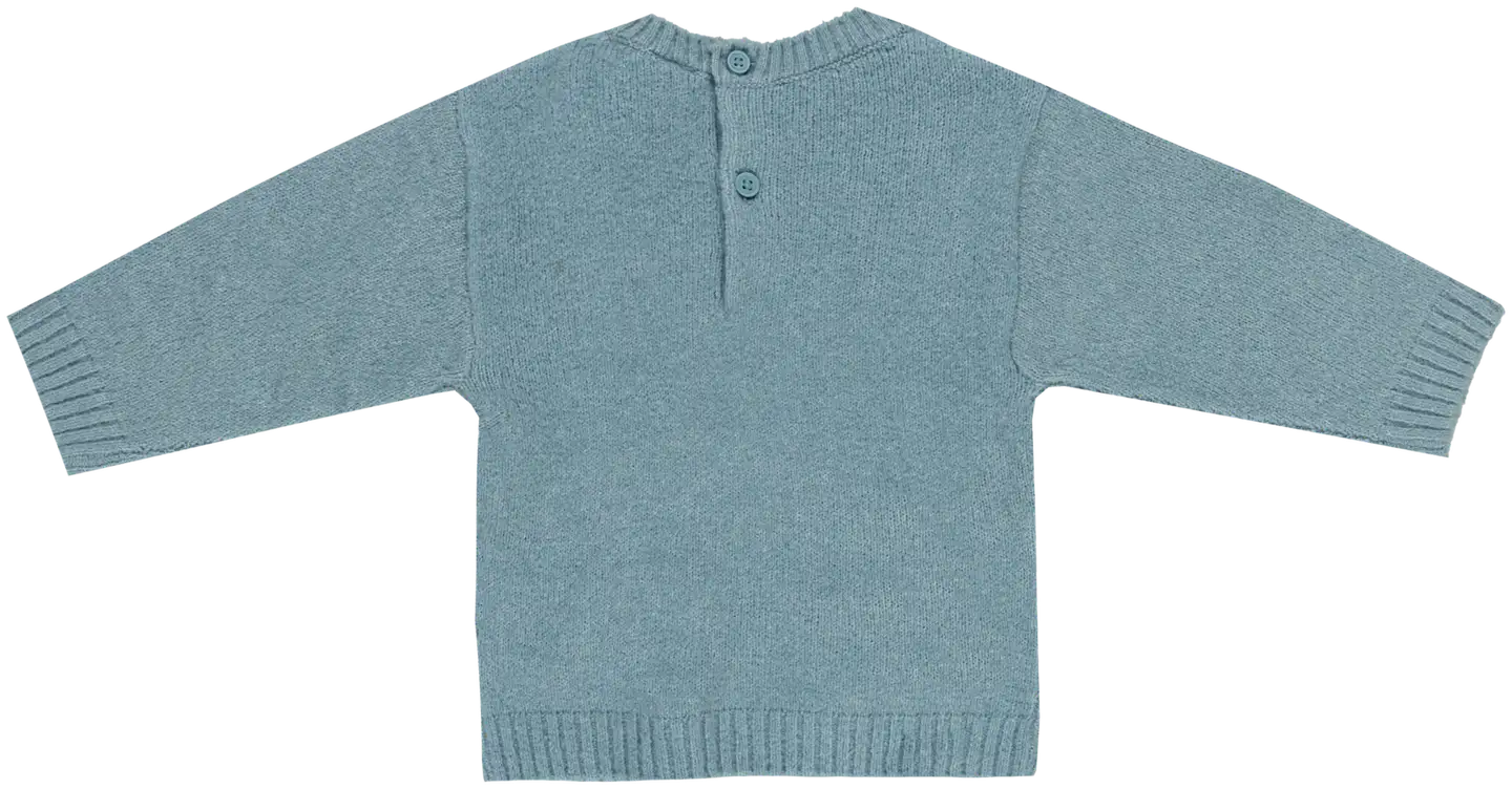 TEX BABY vauvojen neulepusero Kukka - GREEN 5 - 2