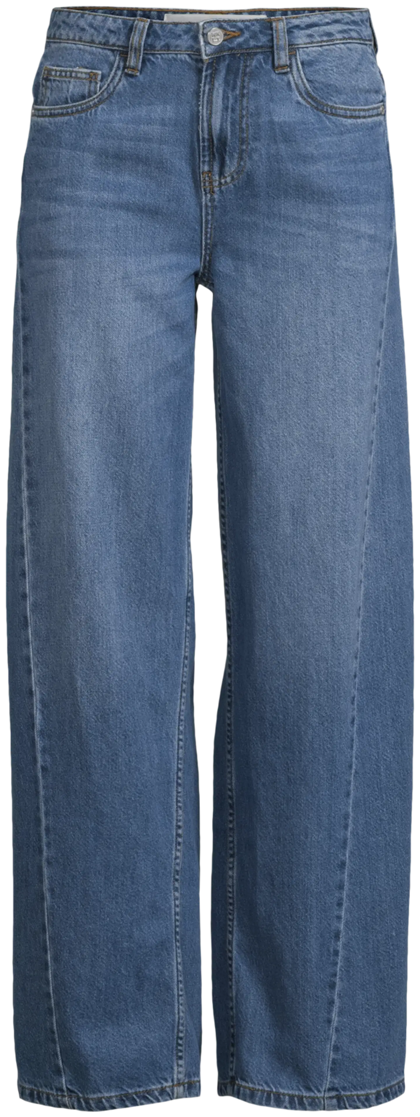 WKLY. naisten leveät farkut 222W282682 - Denim blue - 2
