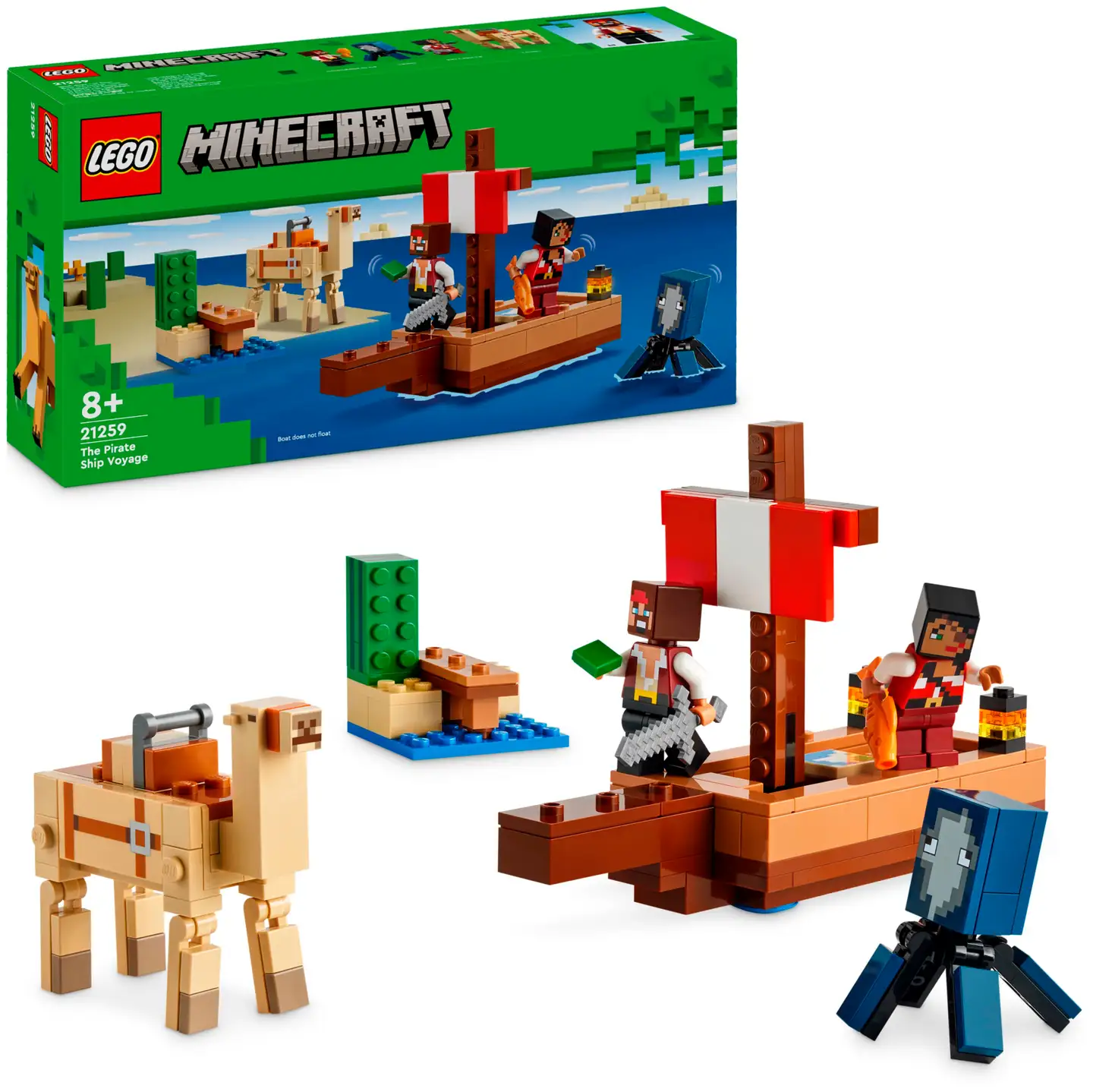 LEGO Minecraft 21259 Merirosvolaivan matka - 1