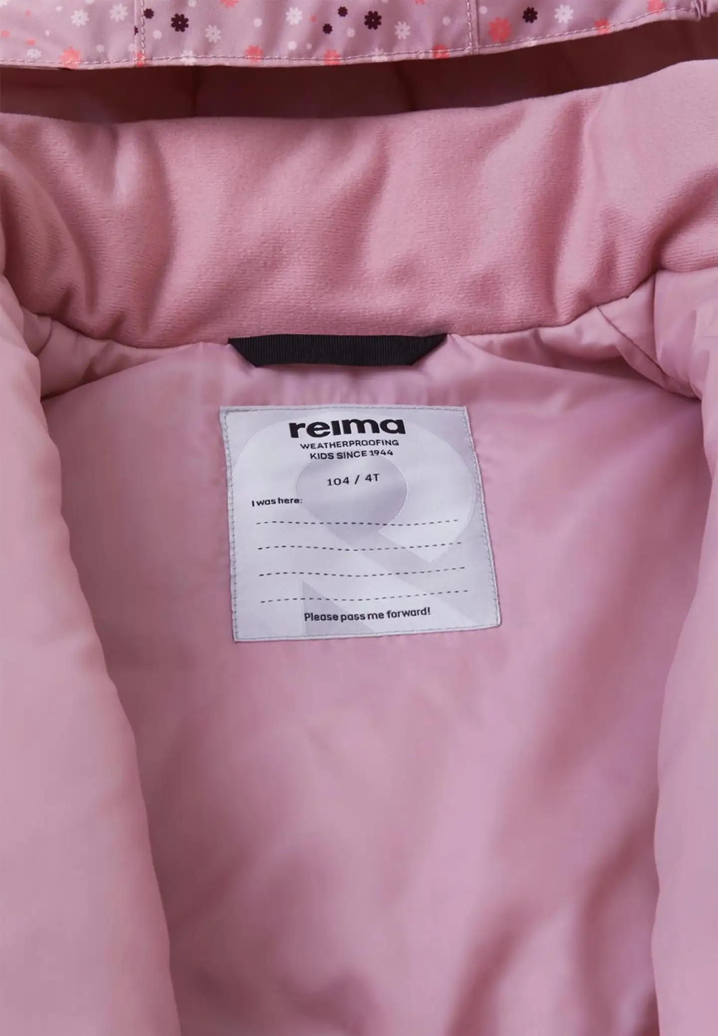 Reima lasten talvitakki Taipale - Grey Pink - 6