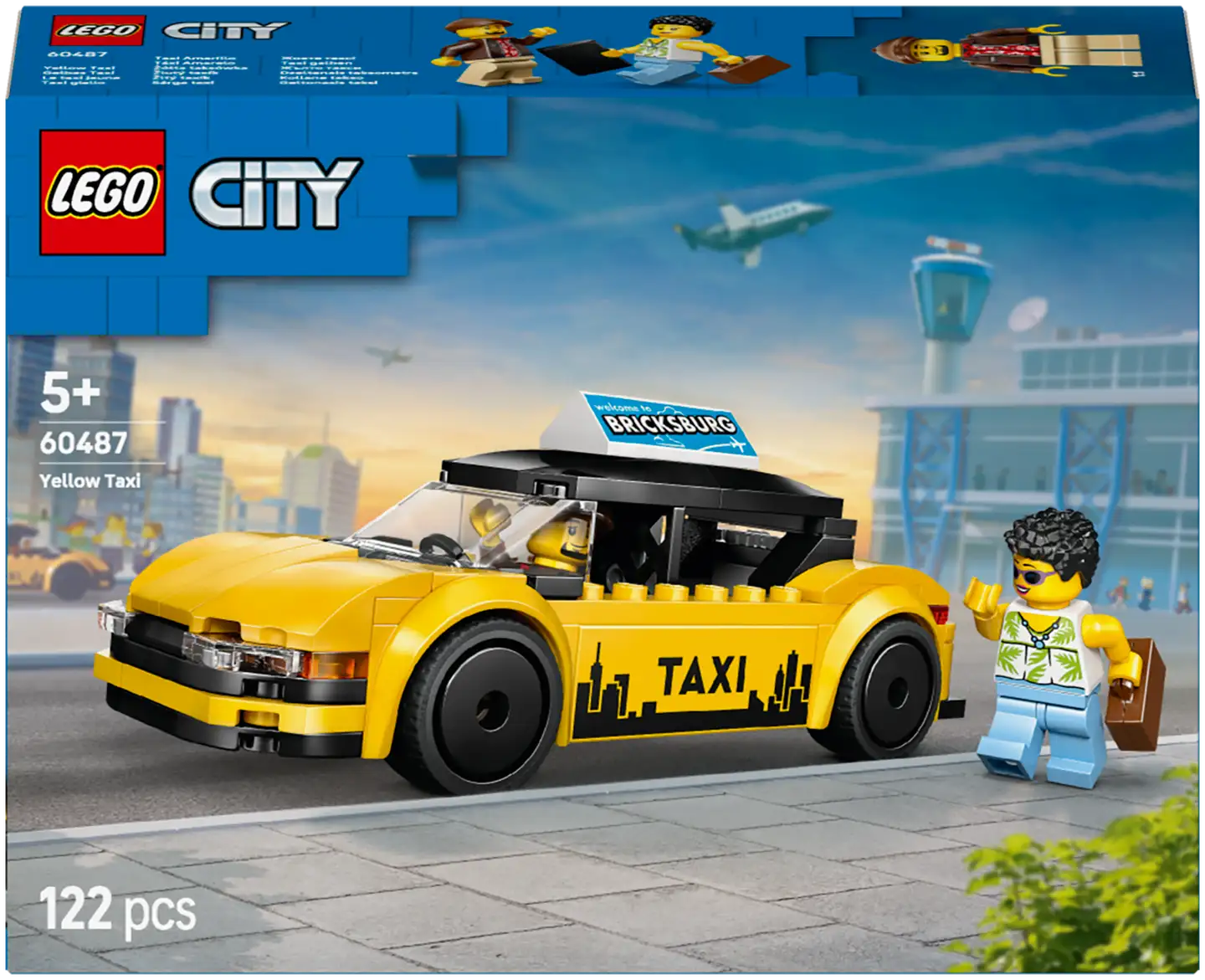 LEGO® City Great Vehicles 60487 Keltainen taksi - 7