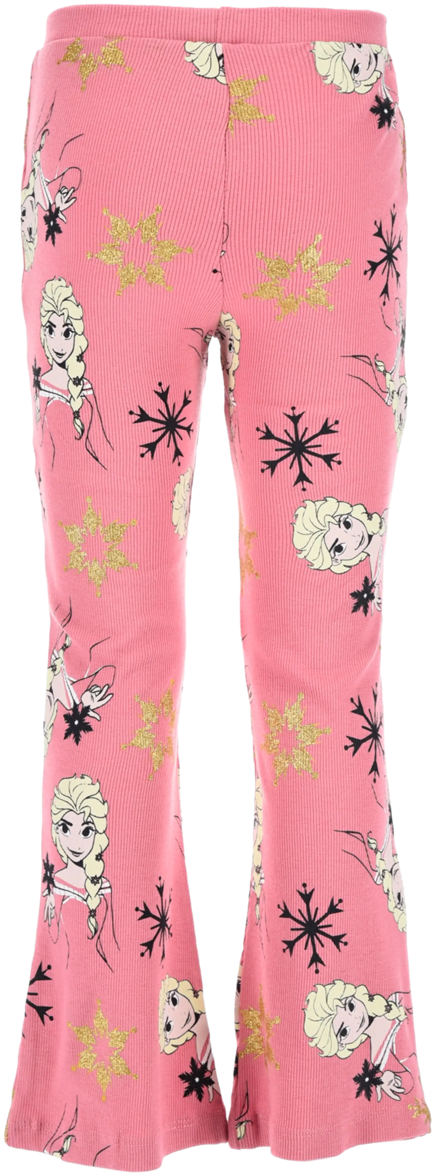Lasten Frozen legging, laadukas kangas - pink - 1