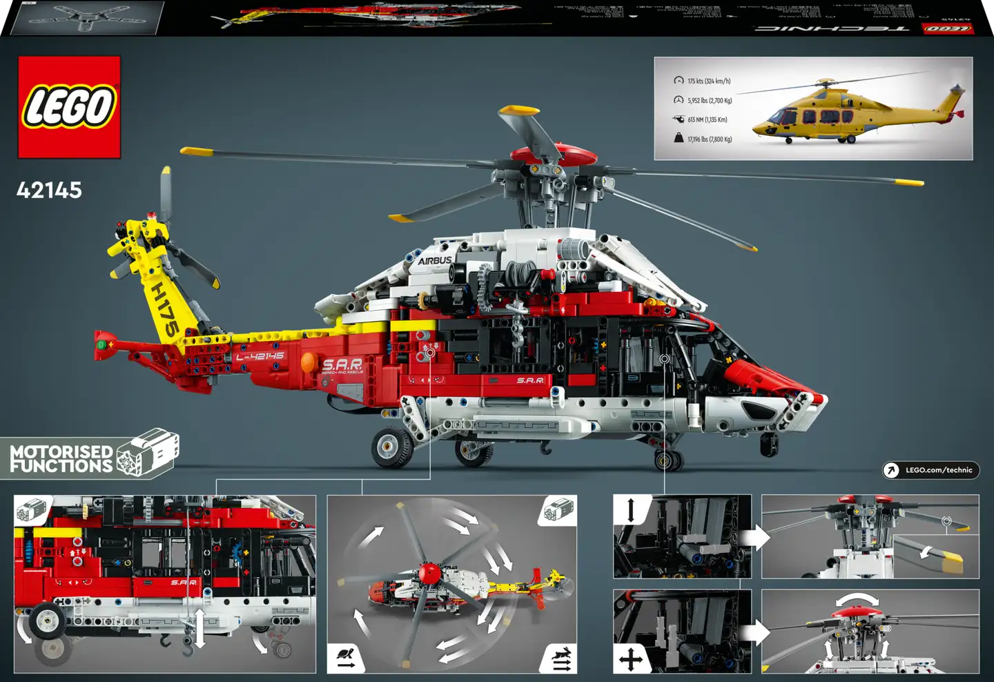 LEGO® Technic 42145 Airbus H175 ‑pelastushelikopteri - 2