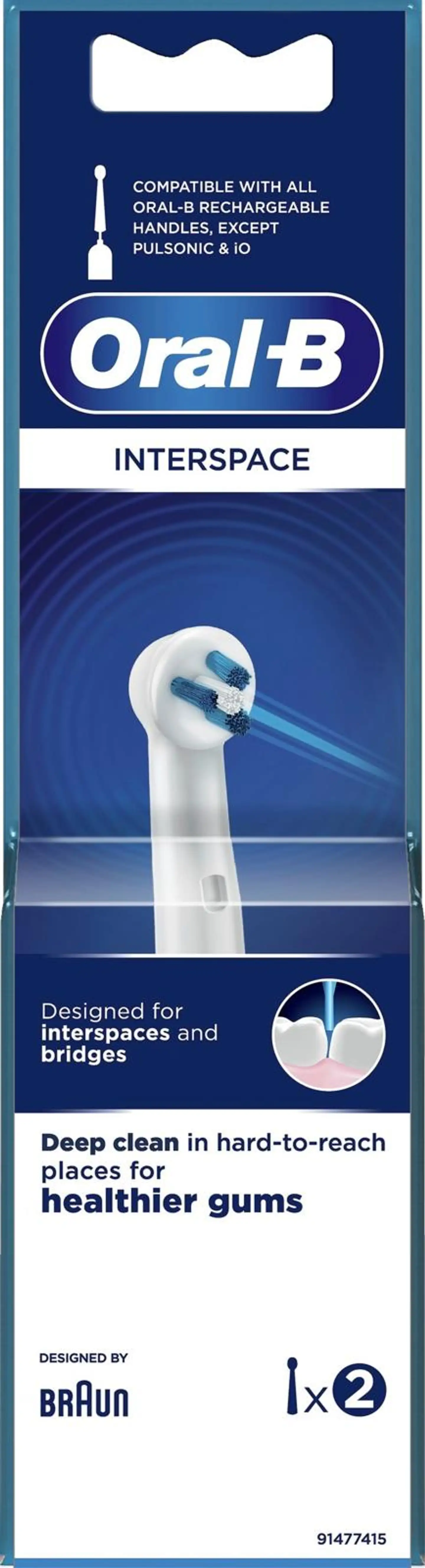 Oral-B Vaihtoharja Interspace 2 kpl