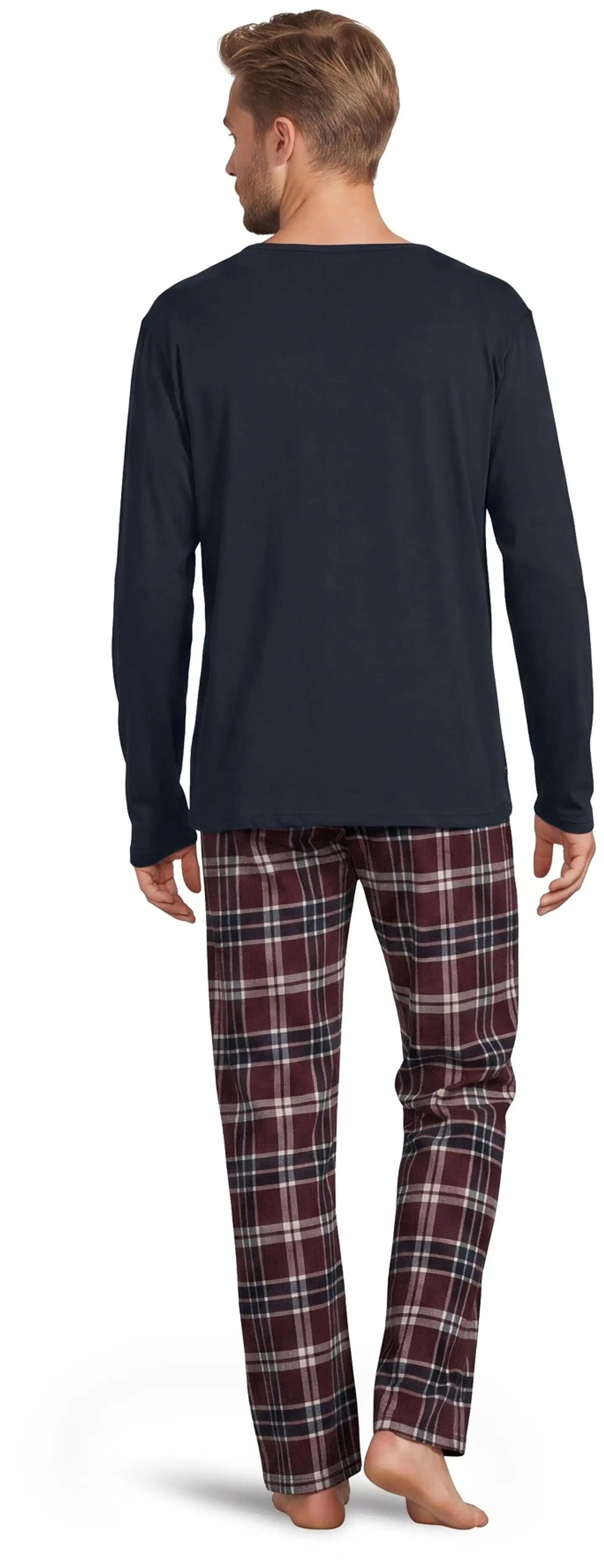 House miesten pyjama 191H382617 - BLUE / WINERED - 4
