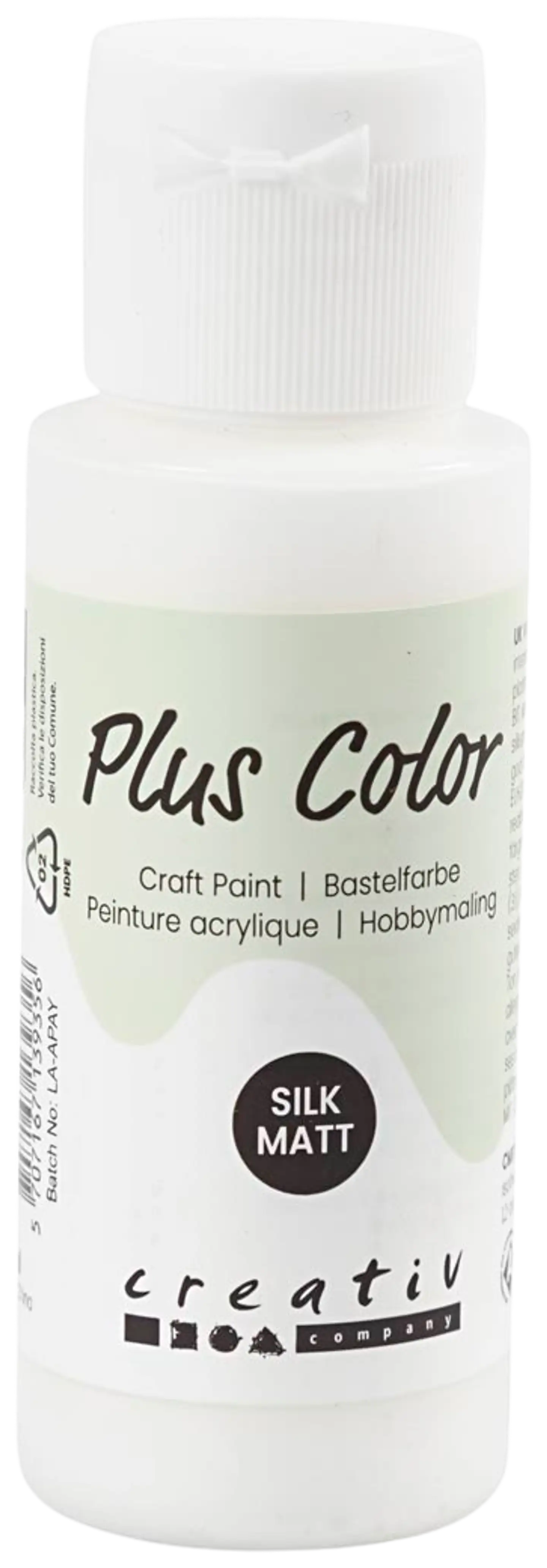 Plus Color askartelumaali 60 ml valkoinen - 1