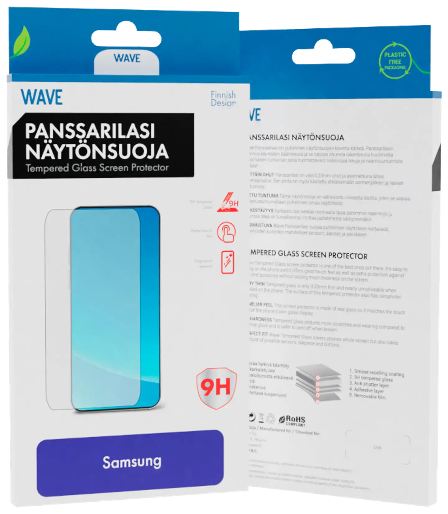 Wave suora panssarilasi Samsung Galaxy Xcover 7