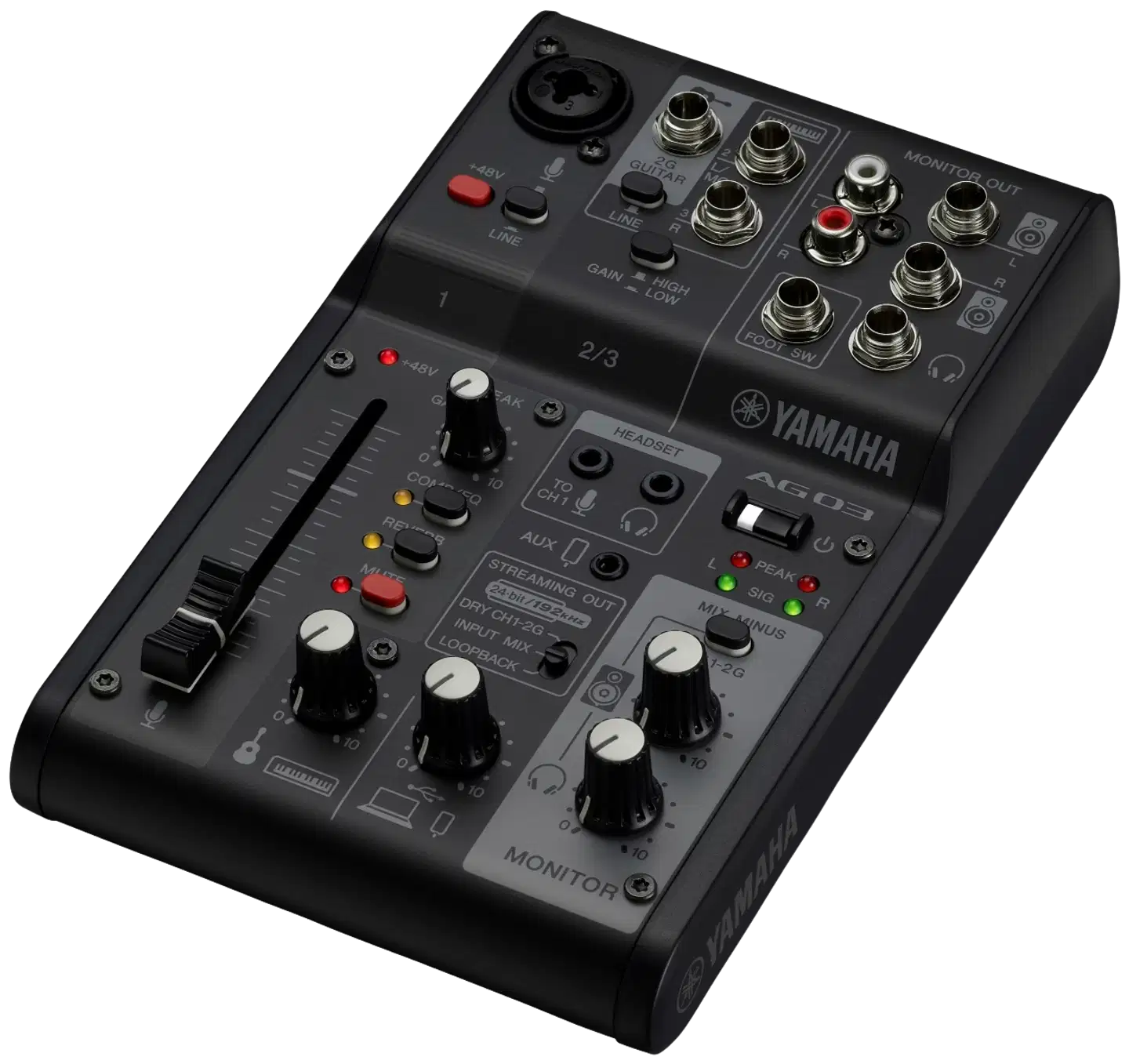 Yamaha livestriimausmikseri AG03mk2B - 1