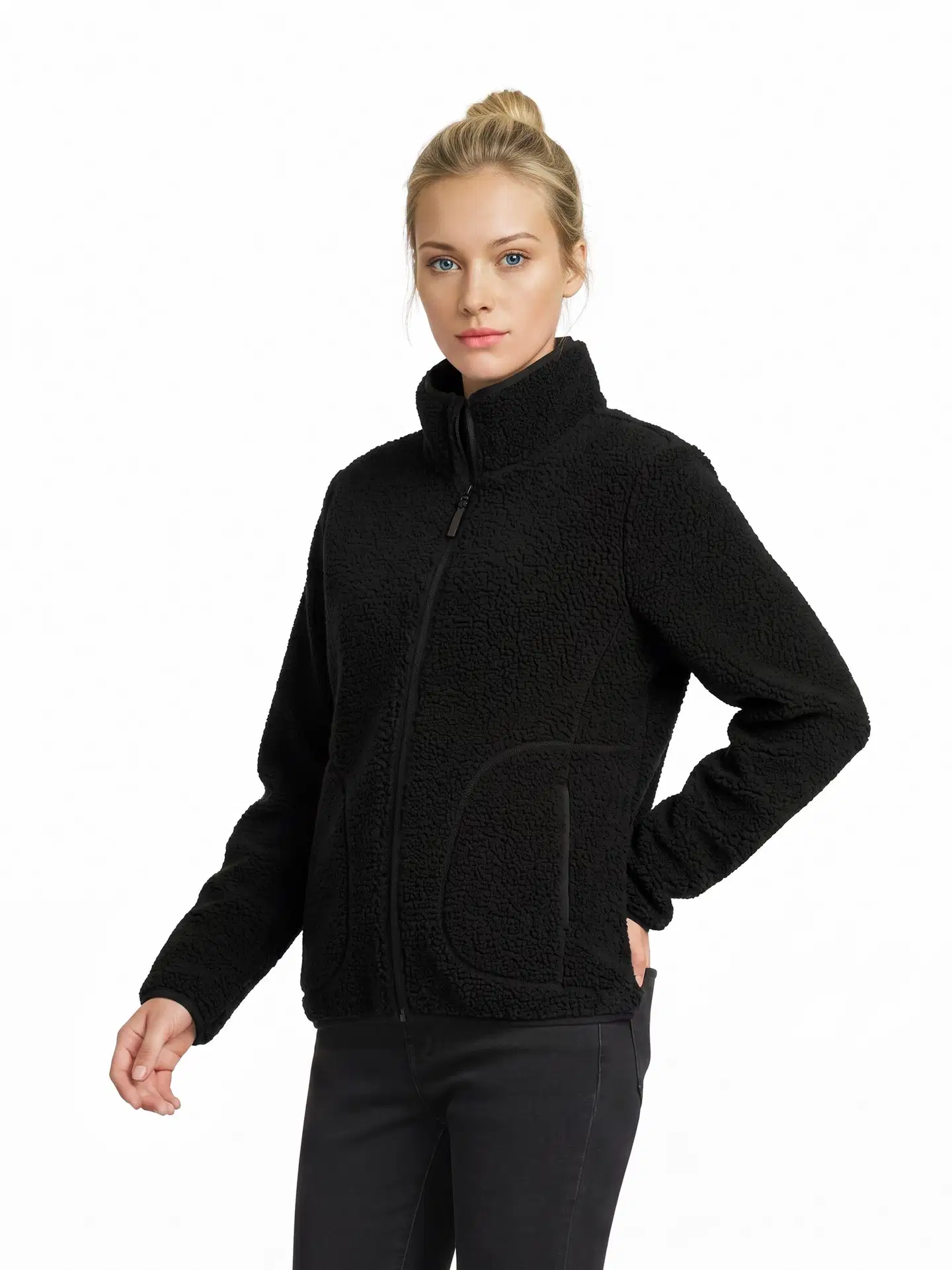 WKLY. naisten pileetakki 225W312664 - Black - 1