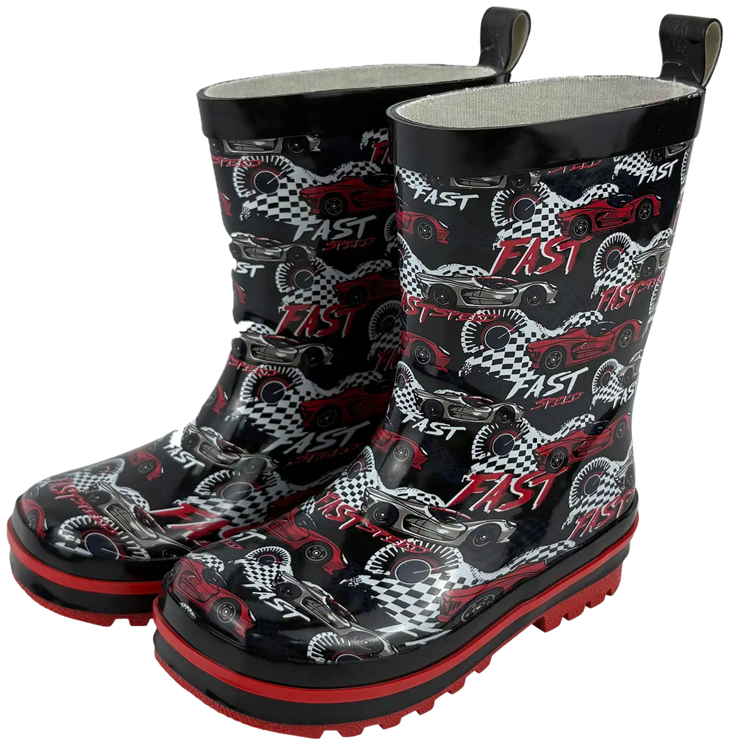 Ciraf lasten kumisaappaat Fast Speed Red RB - BLACK/RED - 1