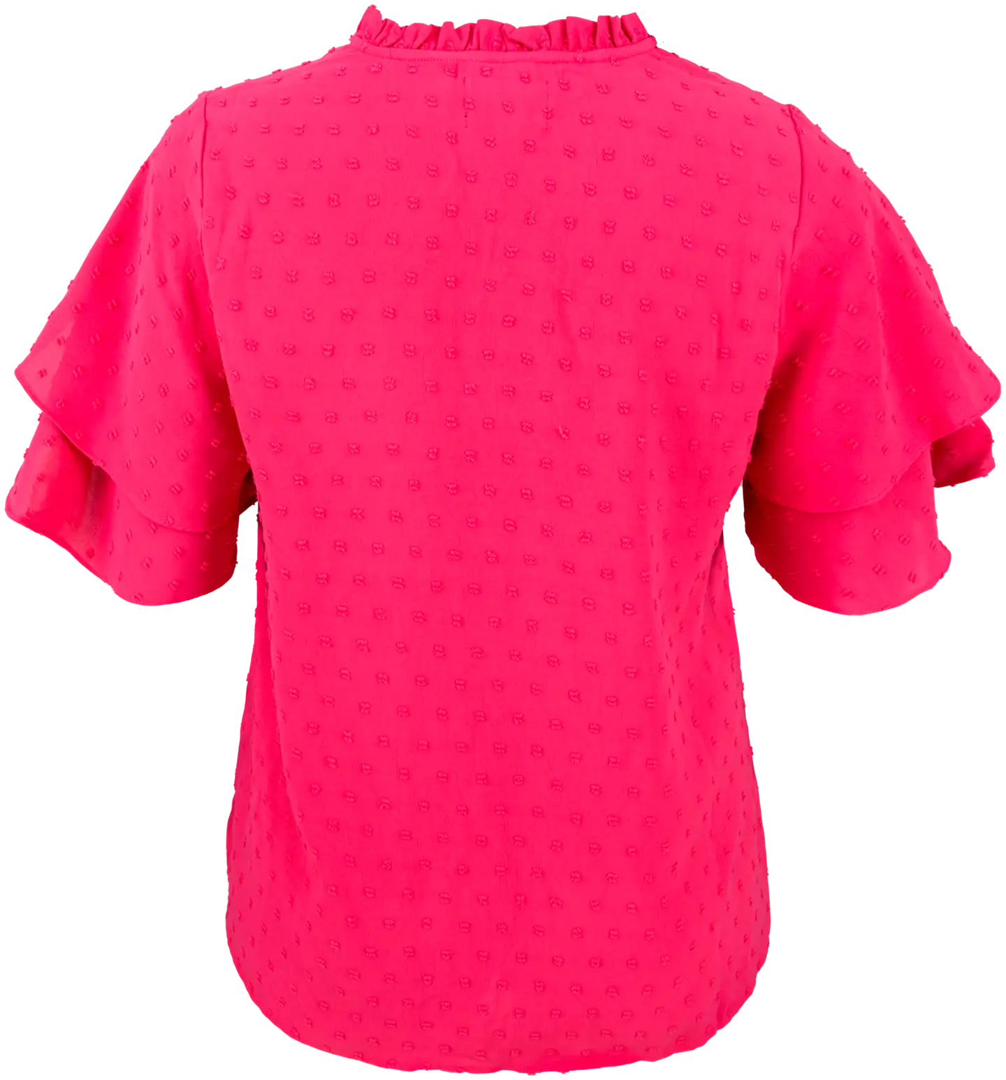 Now Curvy naisten perhoshihallinen kangaspusero 87097, D-mitoitus - pink - 2