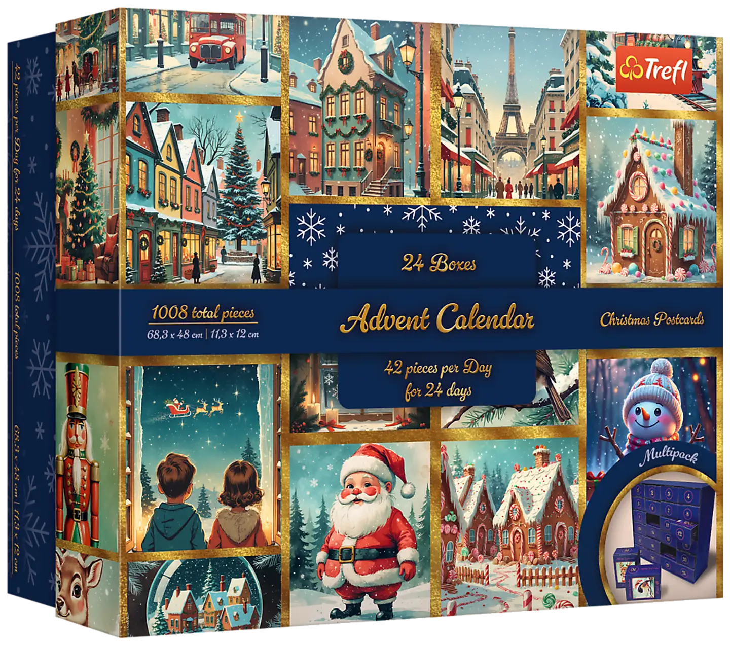 Trefl Palapelisetti joulukalenteri, 24 x 42 palaa