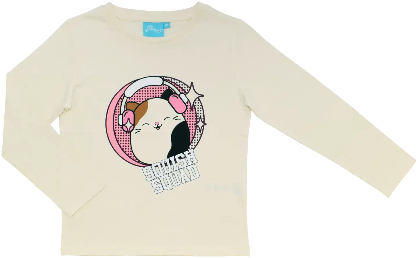 Squishmallows lasten trikoopaita CAP-SQSH49 - Luonnonvalkoinen